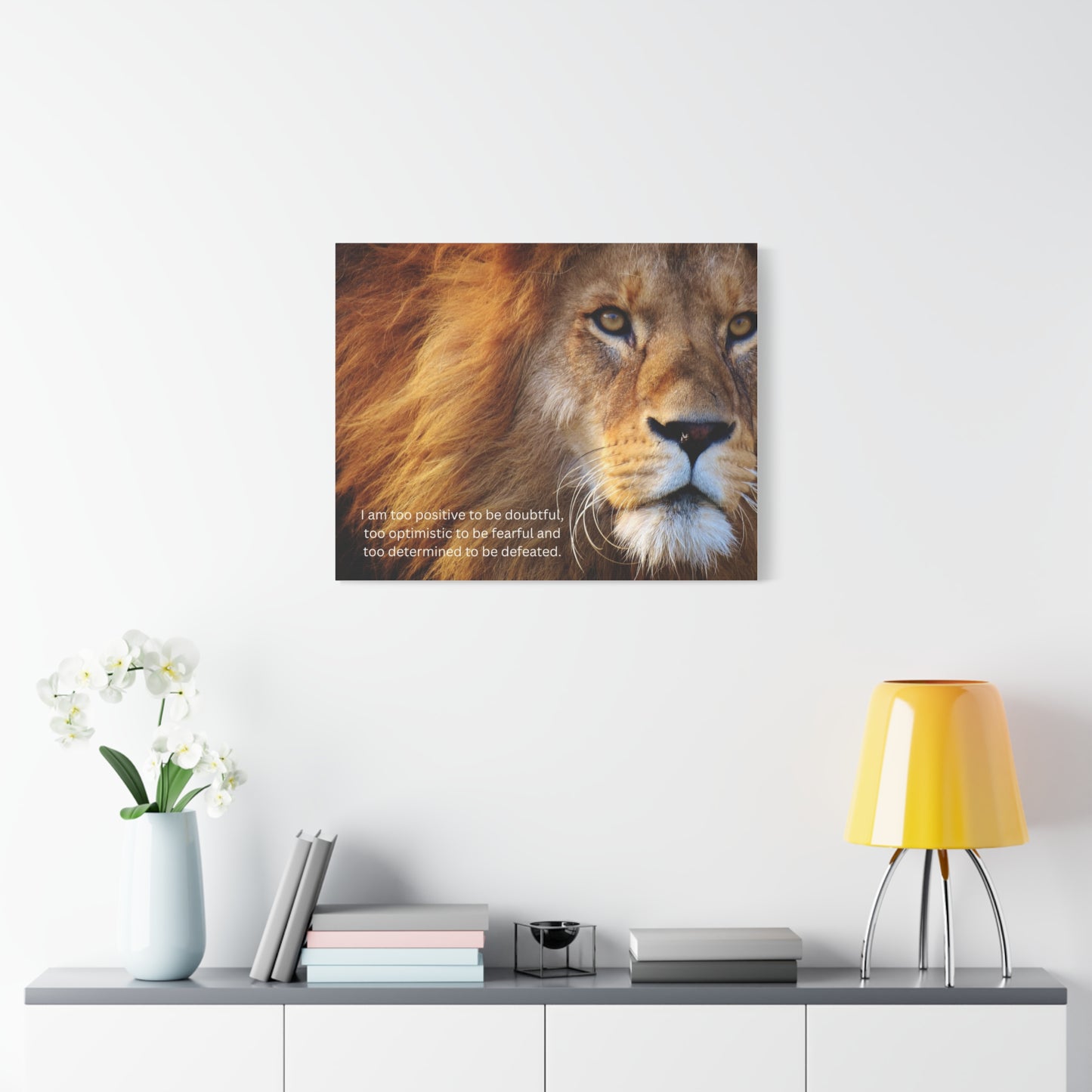 Inspiring Lion Canvas Print, Motivational Wall Art for Home Decor, Positive Affirmation Decor, Gift for Animal Lovers, Uplifting [...]