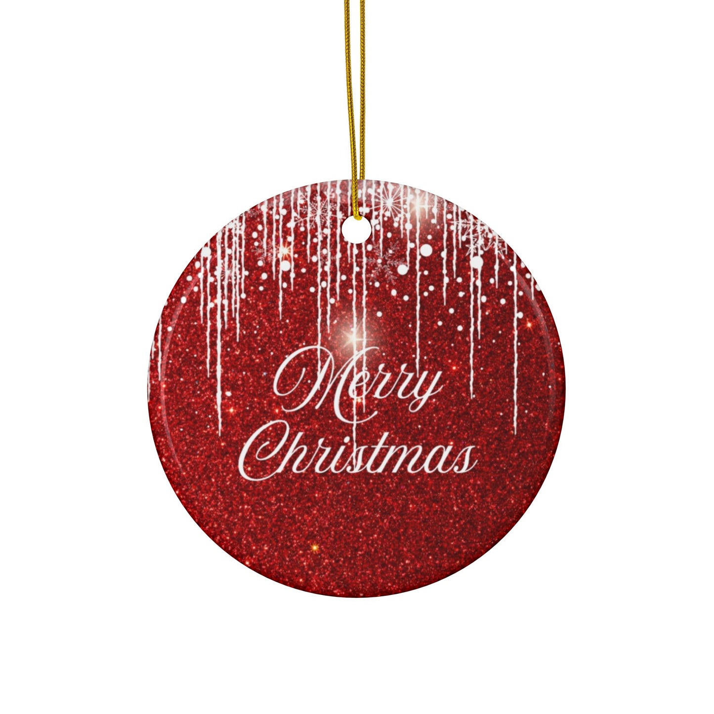 Christmas Decorative Ceramic Ornaments, Holiday Decorations, Double-Sided, Merry Christmas, Festive Decor, Gift Ornaments