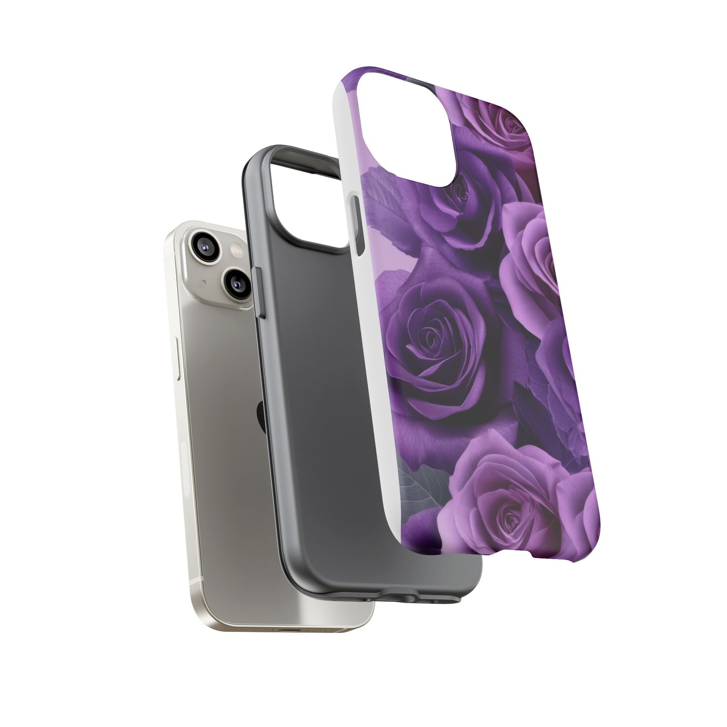 Tough Cases, Beautiful Purple Floral Design