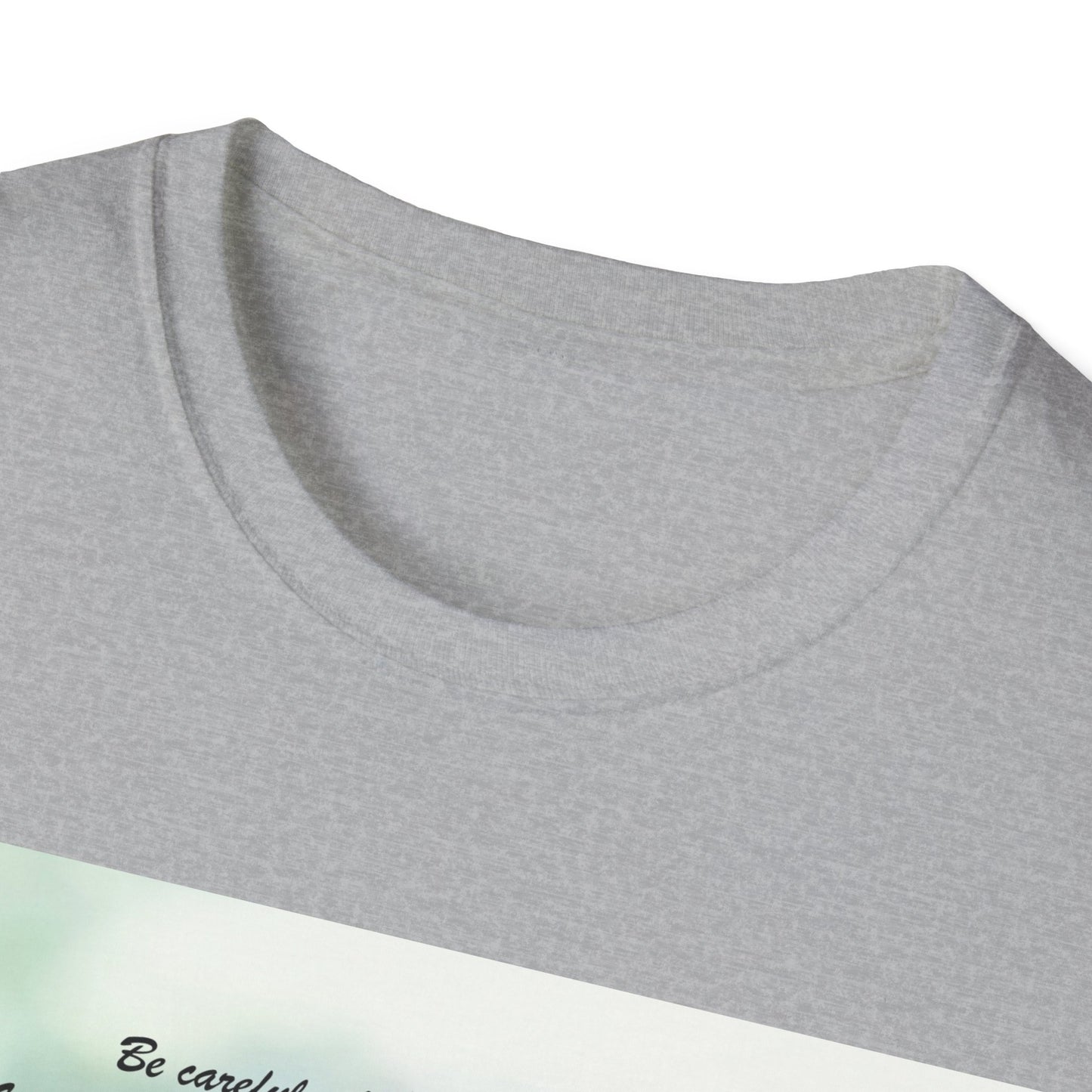 Floral Sympathy T-Shirt — "Be comforted when you think of me" Memorial Tee