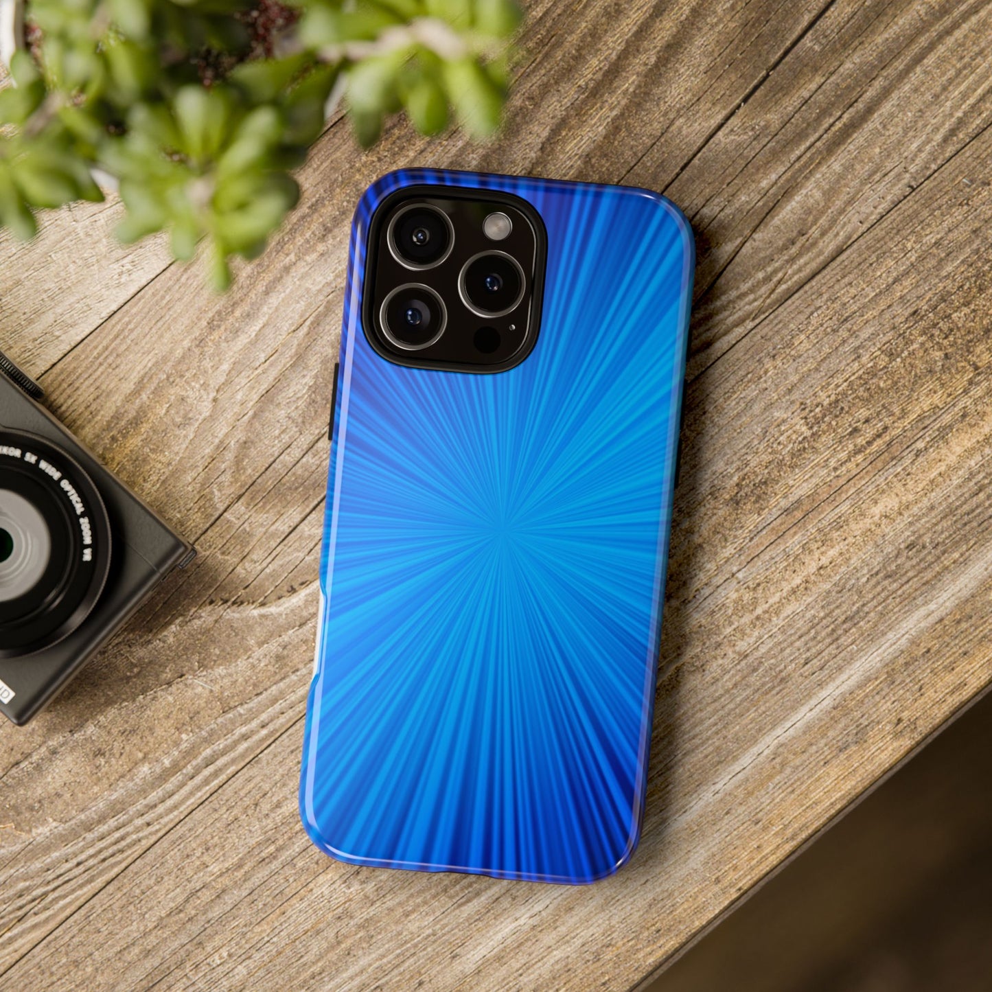 Tough Cases, Beautiful Blue Starburst Design