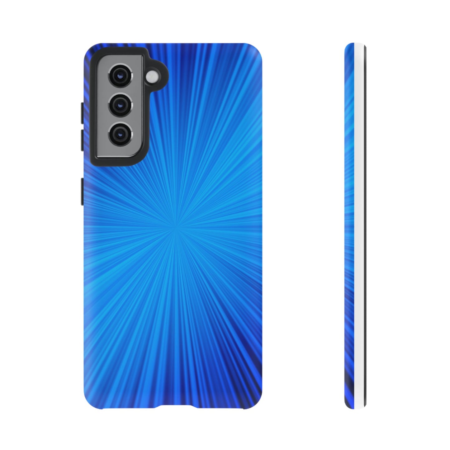 Tough Cases, Beautiful Blue Starburst Design