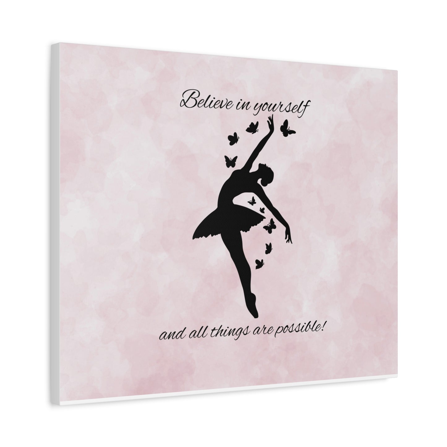 Ballet Inspiration Canvas Print, Motivational Dance Wall Art, Home Decor, Gift for Dancers, Inspirational Art