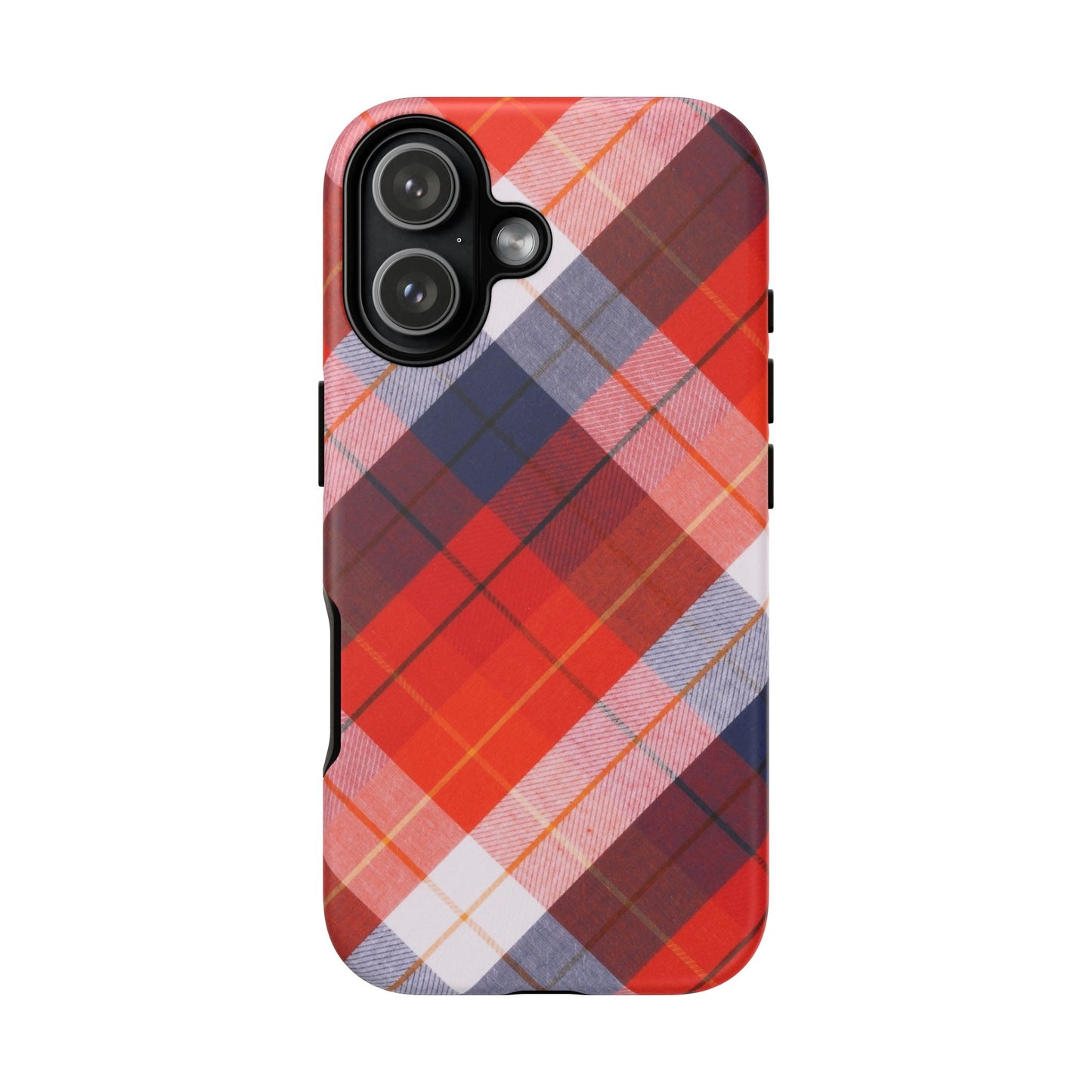 Tough Cases, Beautiful Red, White & Blue Plaid Design