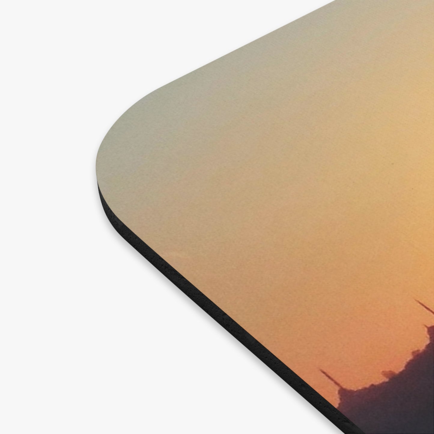 Sunset Serenity Mouse Pad — "The less you respond to negative people…" Inspirational Desk Mat