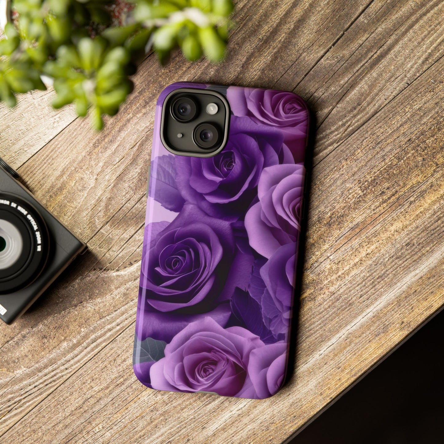 Tough Cases, Beautiful Purple Floral Design