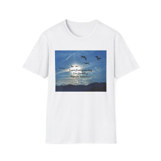 Inspirational Sky T-Shirt, Casual Tee, Motivational Quote Shirt, Softstyle Graphic Tee, Perfect Gift for Nature Lovers