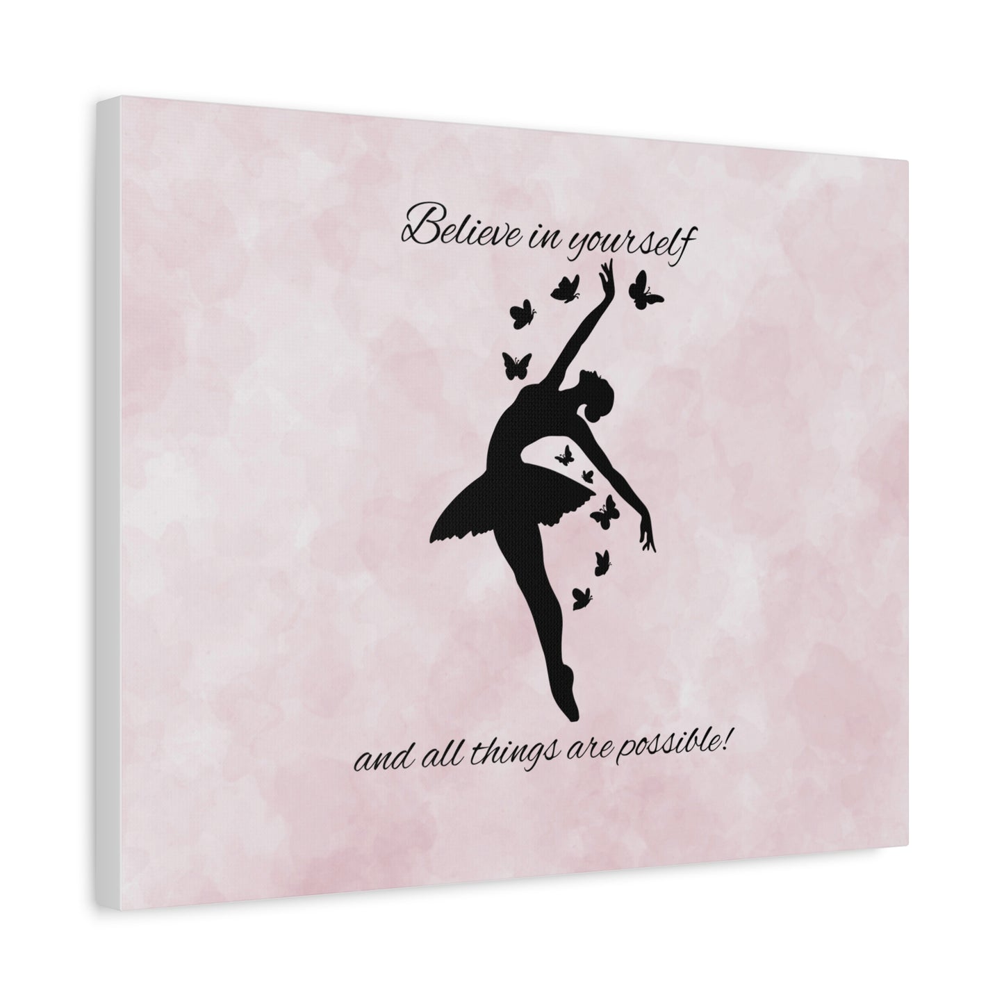 Ballet Inspiration Canvas Print, Motivational Dance Wall Art, Home Decor, Gift for Dancers, Inspirational Art