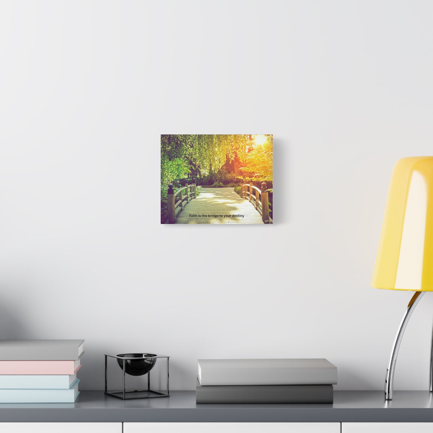 Inspirational Canvas Wall Art, Faith Is the Bridge to Your Destiny, Home Decor, Motivational Art, Living Room Decoration, Gift Idea