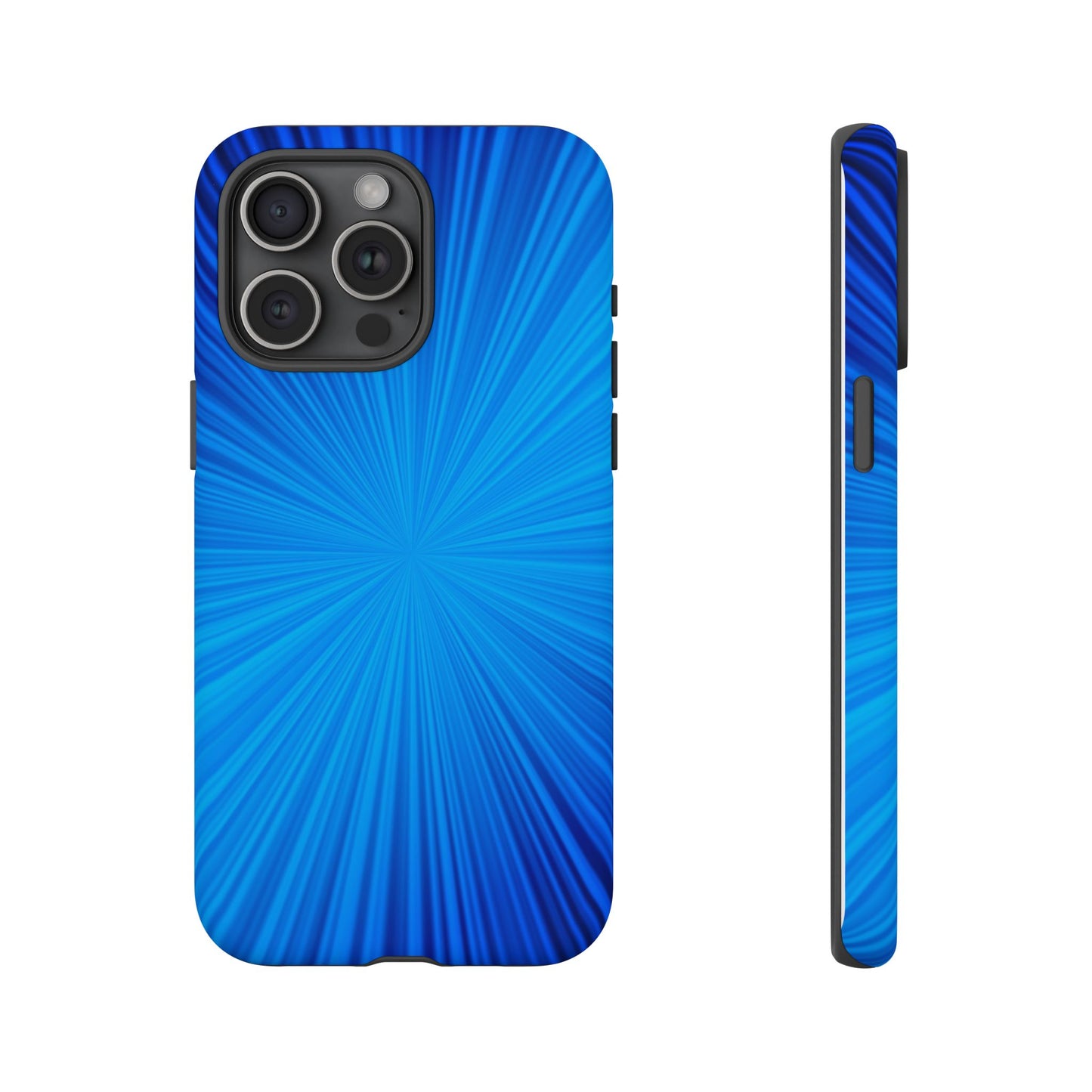 Tough Cases, Beautiful Blue Starburst Design