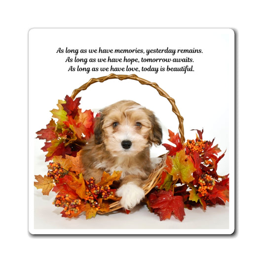 Heartwarming Dog-Themed Magnets, Inspirational Pet Magnets, Fall Decor, Puppy Lover Gift, Home Kitchen Magnet