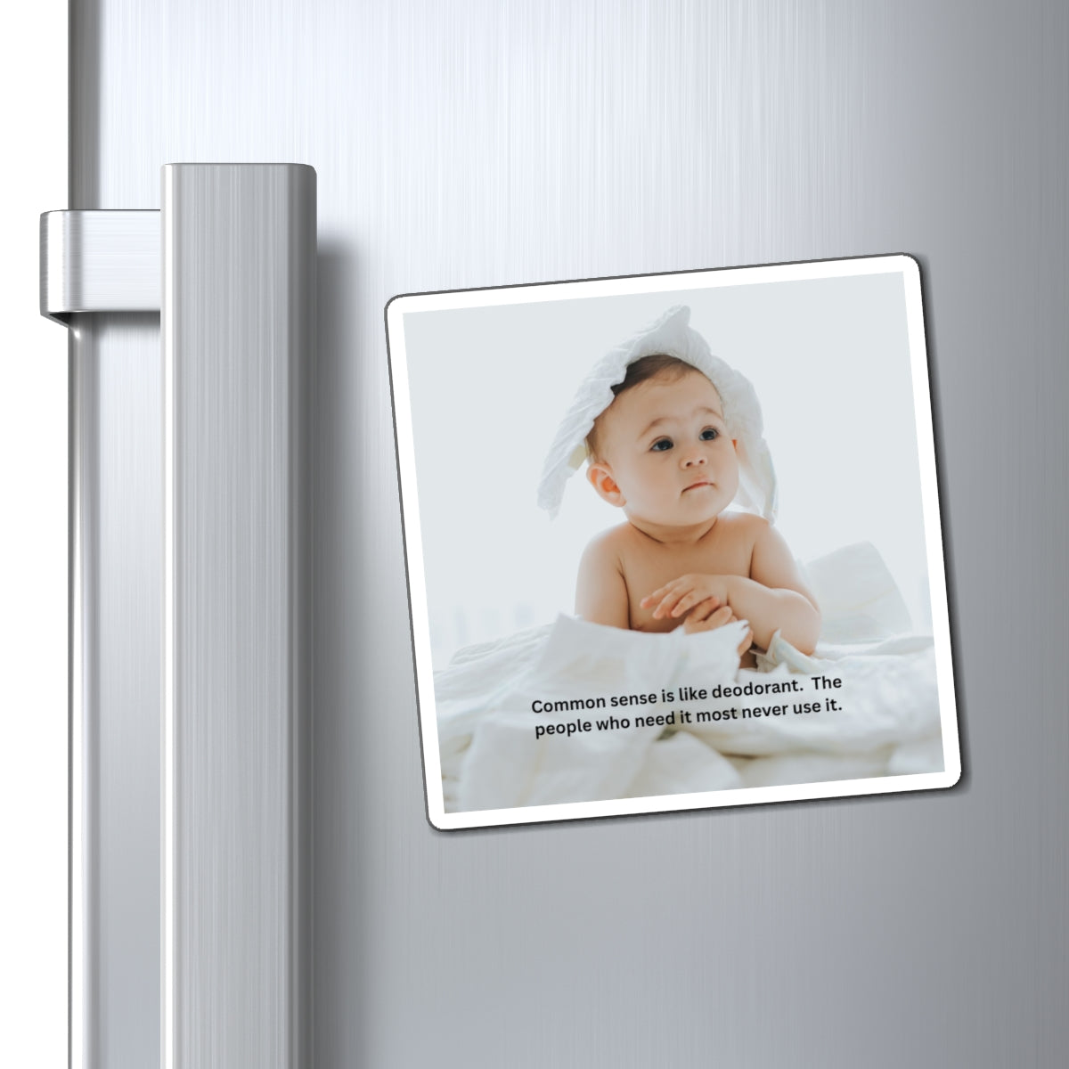 Funny Baby Quote Magnet, Cute Refrigerator Decor, Humorous Gift for Parents, Baby Shower Gift, Parenting Humor