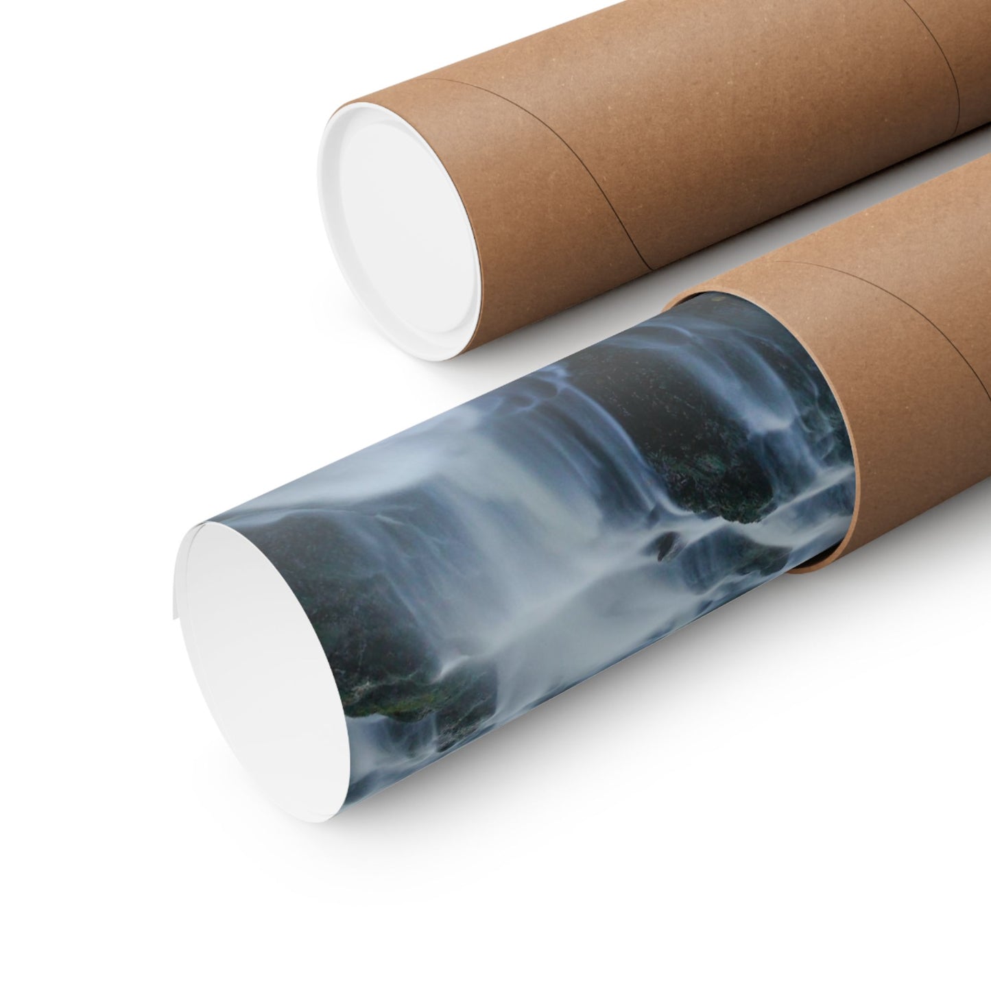 Motivational Waterfall Matte Vertical Poster — "It's not what we have in life, but who we have in our life that matters"