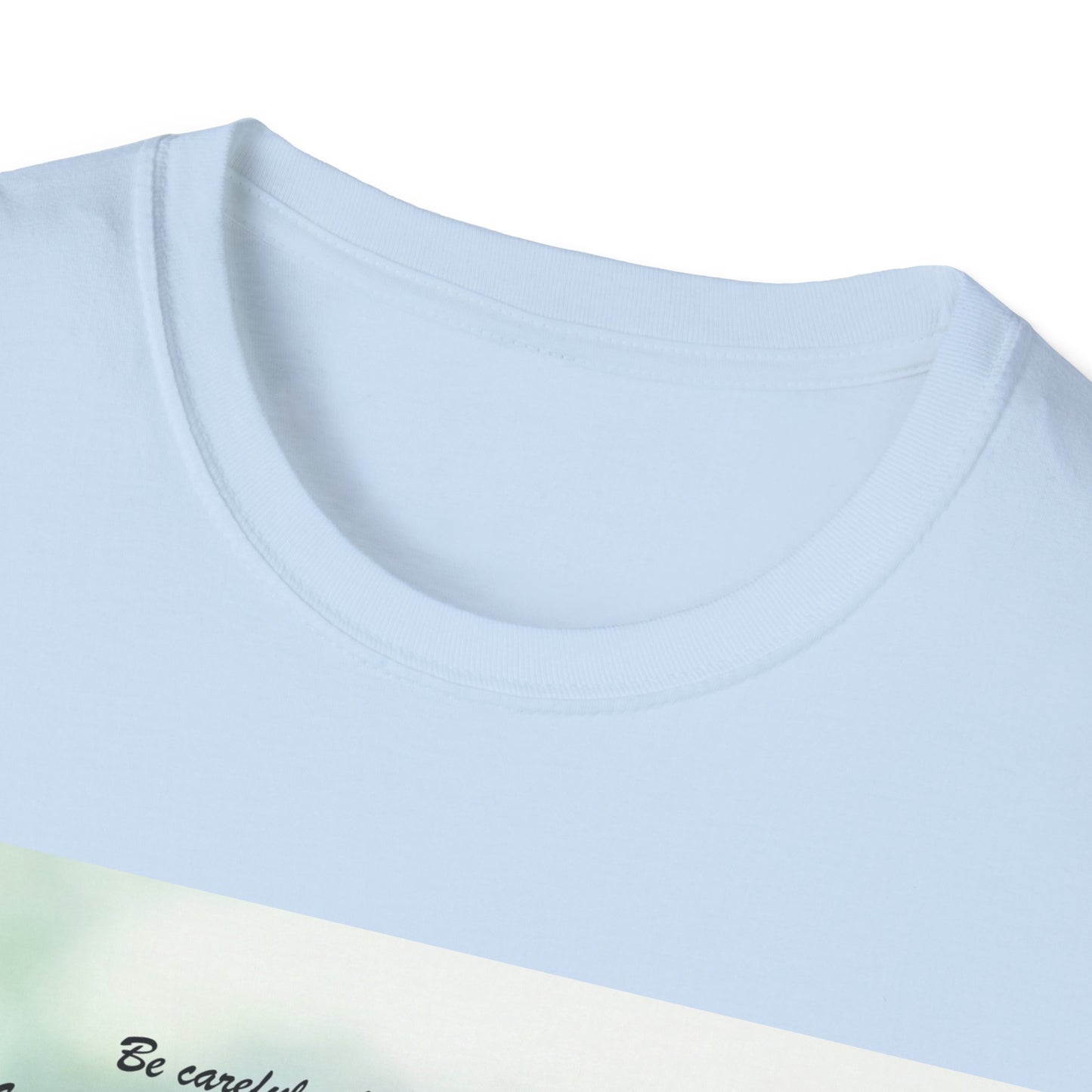 Floral Sympathy T-Shirt — "Be comforted when you think of me" Memorial Tee