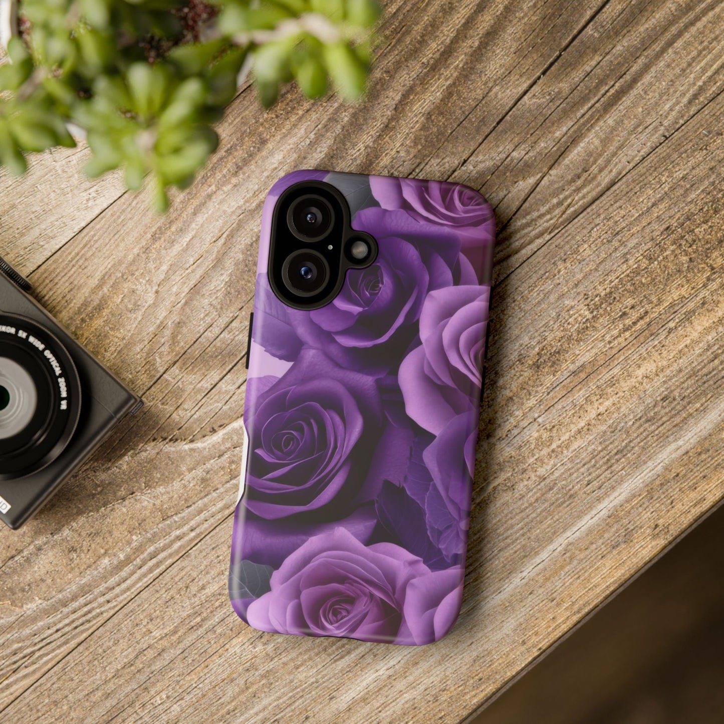 Tough Cases, Beautiful Purple Floral Design