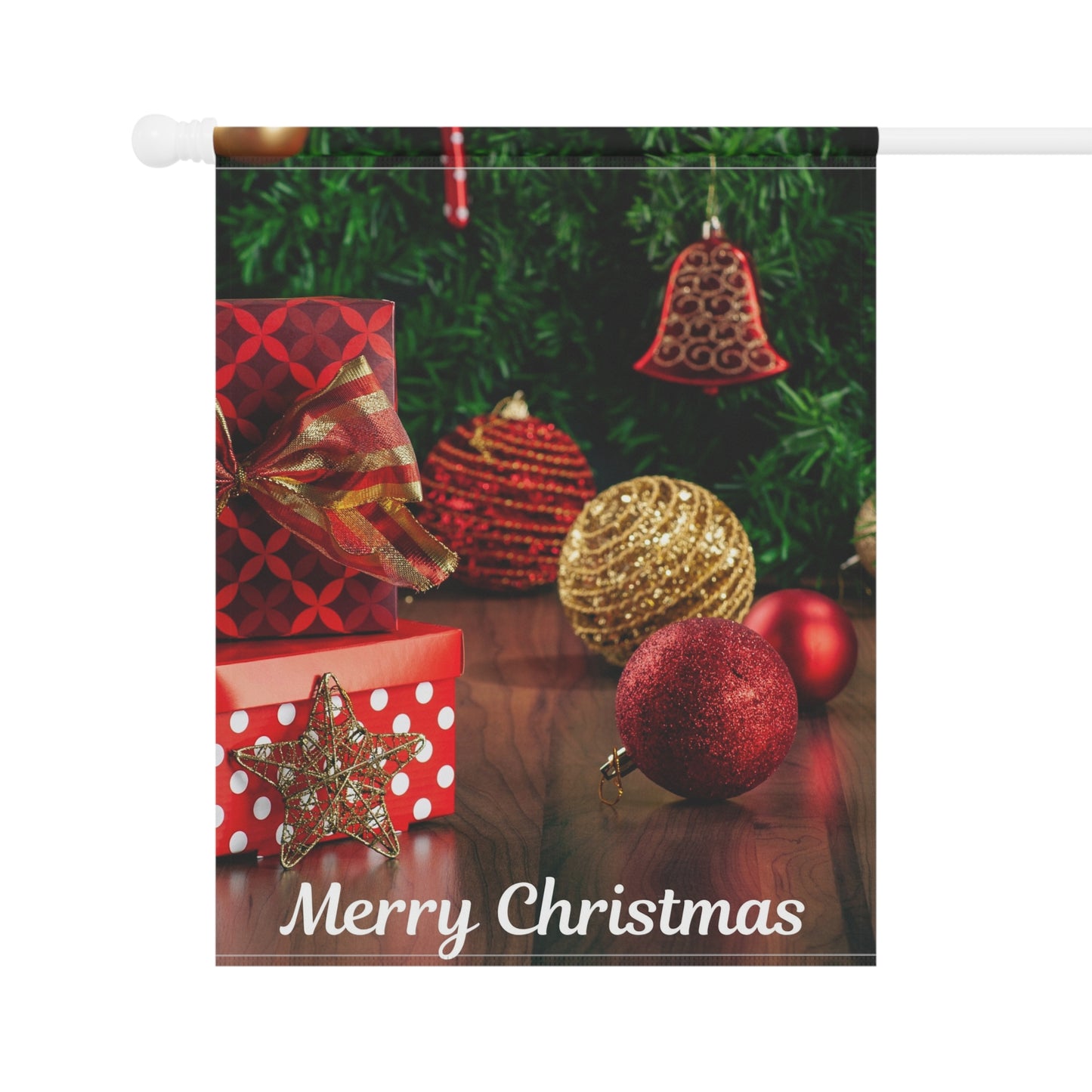 Christmas Garden Banner, Festive Yard Decor, Holiday Flag, Merry Christmas Sign, Outdoor Decoration, Seasonal Garden Flag