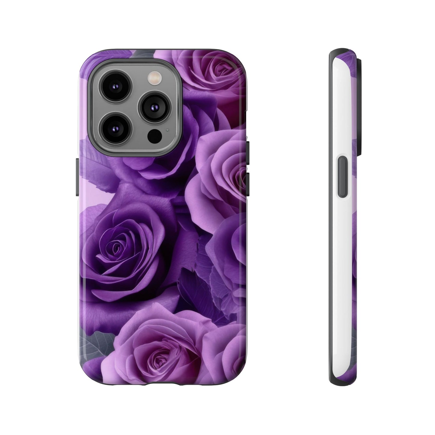 Tough Cases, Beautiful Purple Floral Design