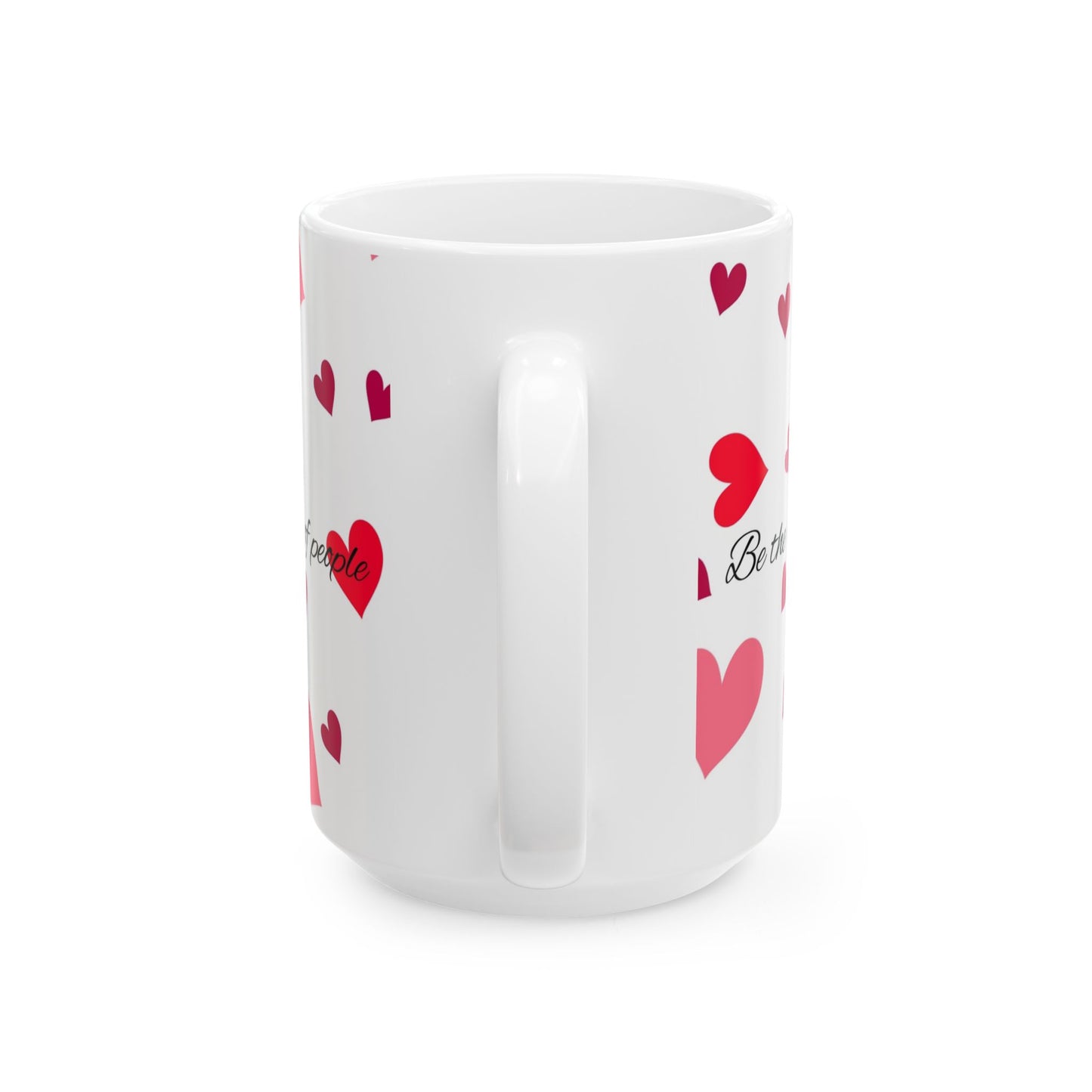 Valentine's Love Ceramic Mug, Heart Pattern Cup, Gift for Her, Coffee Tea Mug, Love Mug, Heartfelt Present