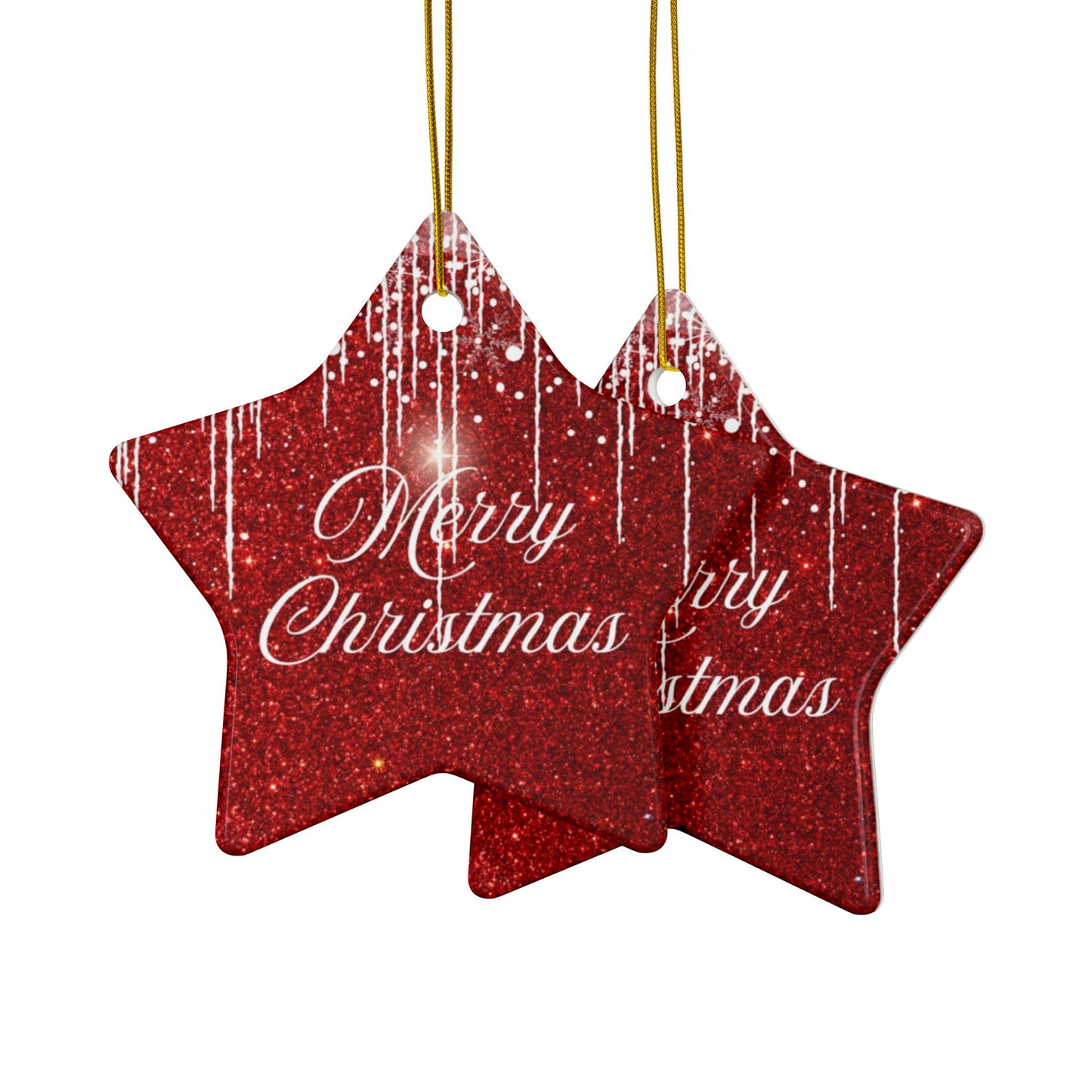 Christmas Decorative Ceramic Ornaments, Holiday Decorations, Double-Sided, Merry Christmas, Festive Decor, Gift Ornaments