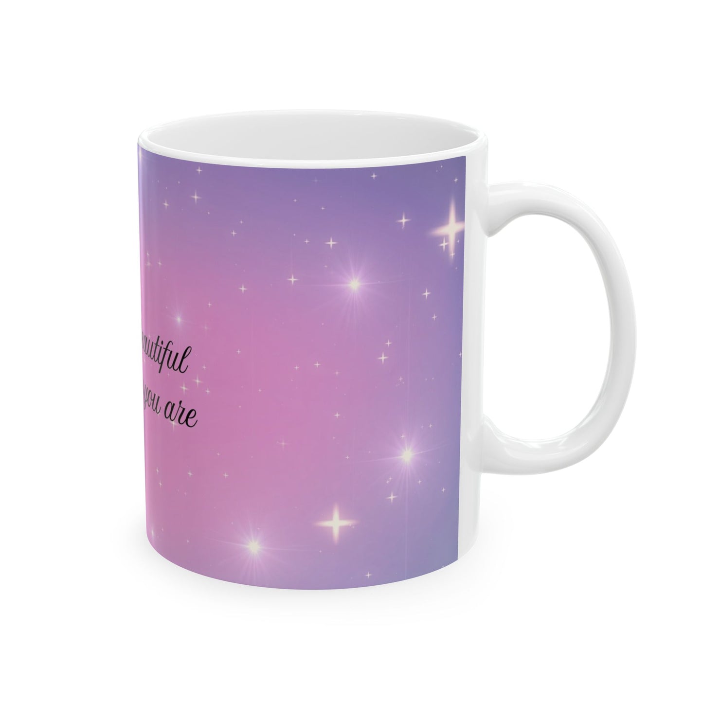 Inspirational Ceramic Mug with Uplifting Quote - Perfect Gift for Friends, Self-Love, Encouragement, Home Office, Unique Coffee Cups