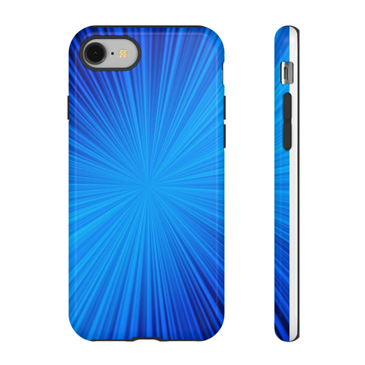 Tough Cases, Beautiful Blue Starburst Design