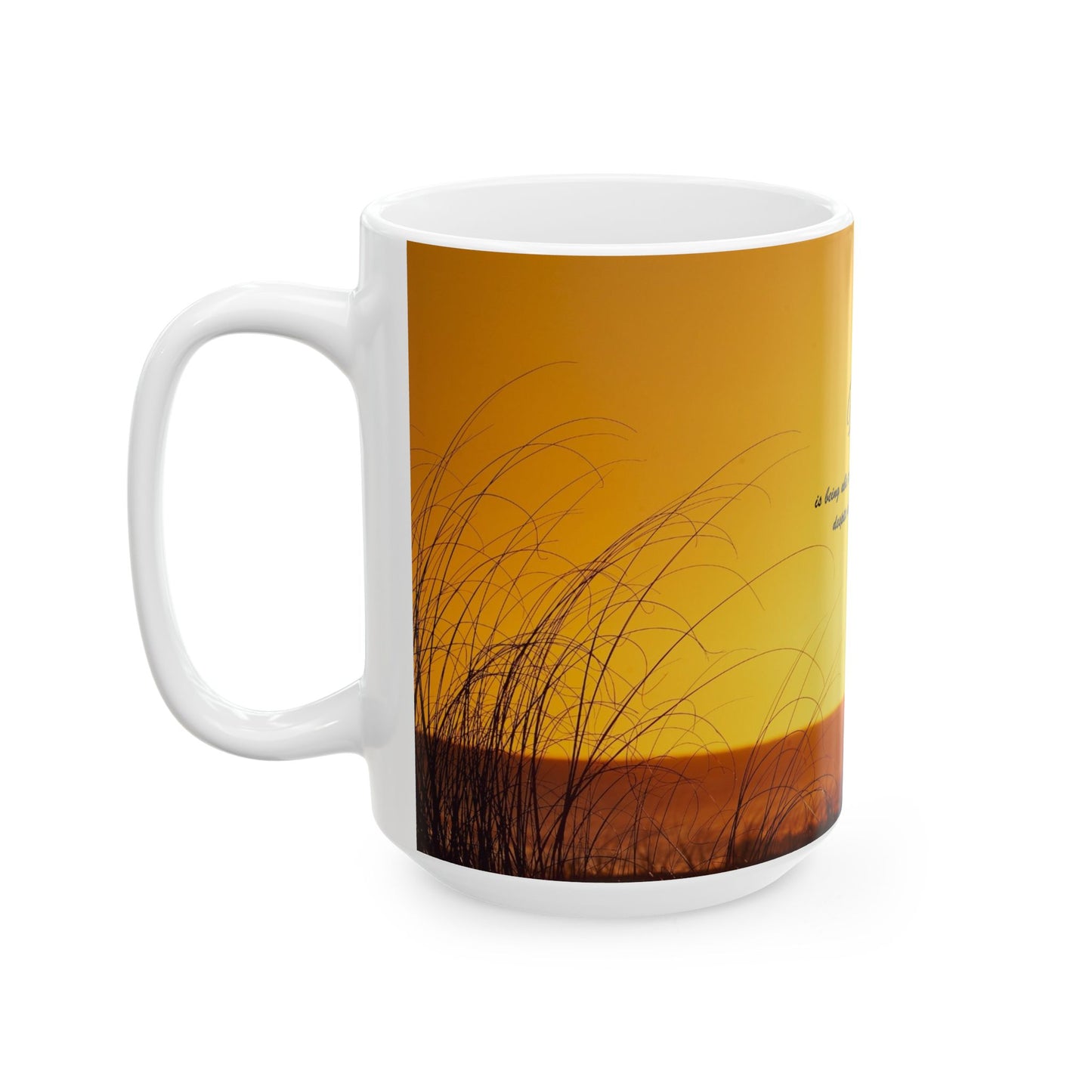 Hope Sunrise Ceramic Mug — Inspirational Quote Coffee Cup (11oz, 15oz)