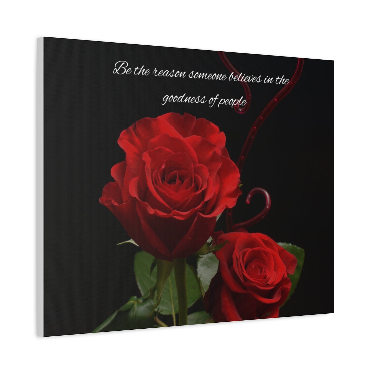 Elegant Rose Canvas Wall Art, Inspirational Decor, Gift for Home, Motivational Art, Floral Wall Decor, Romantic Gift