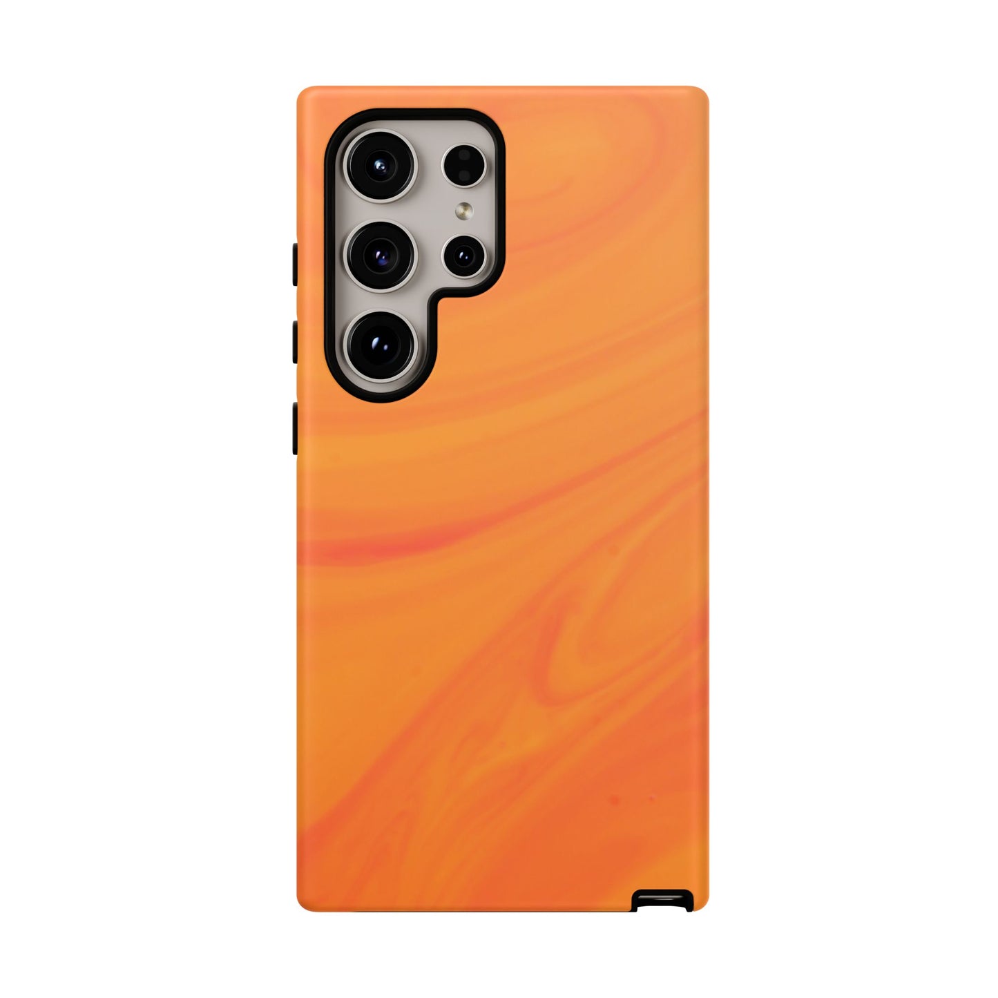 Tough Cases, Beautiful Orange Marble Design