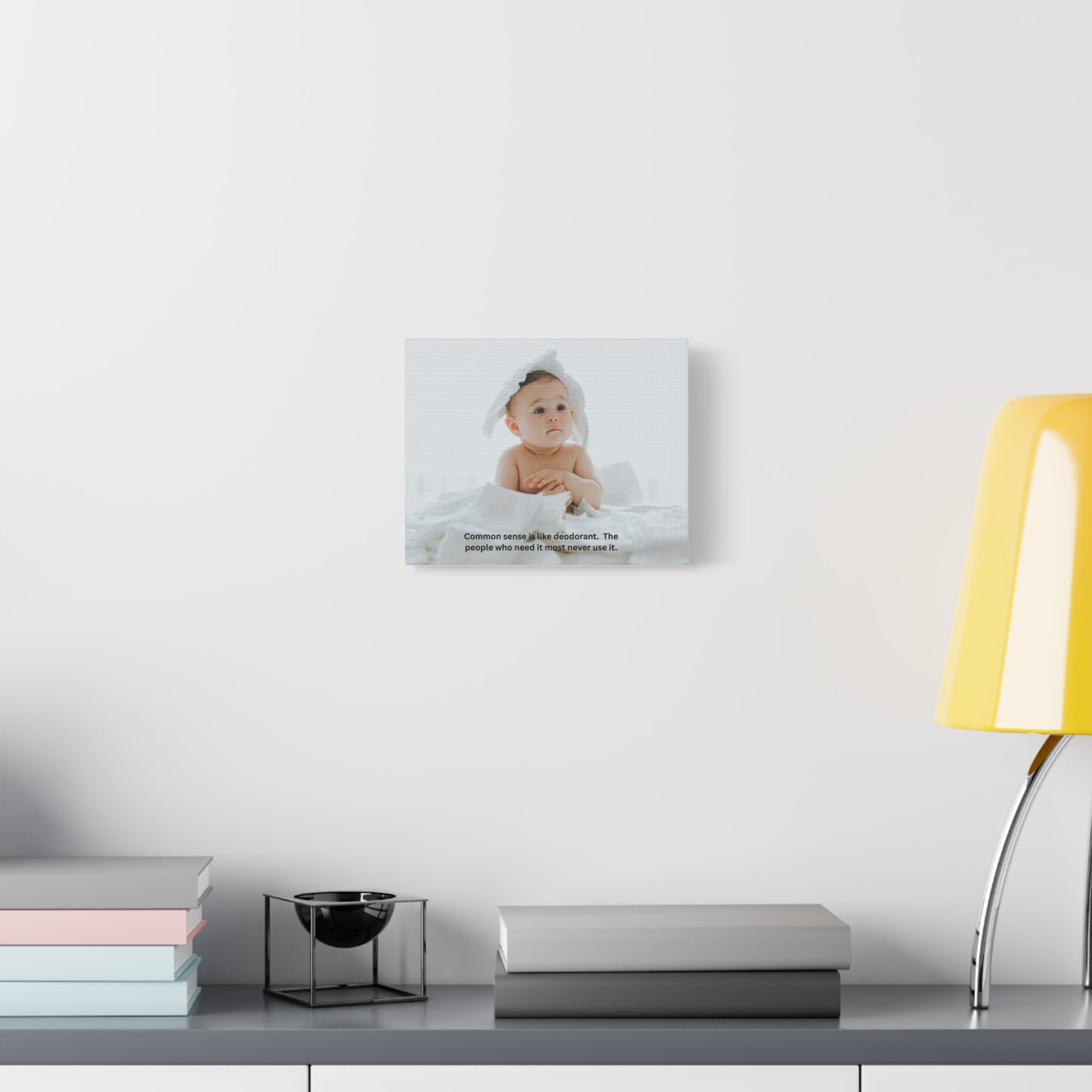 Humorous Canvas Wall Art, Funny Baby Quote Home Decor, Nursery Wall Decor, Gift for New Parents, Baby Shower Gift