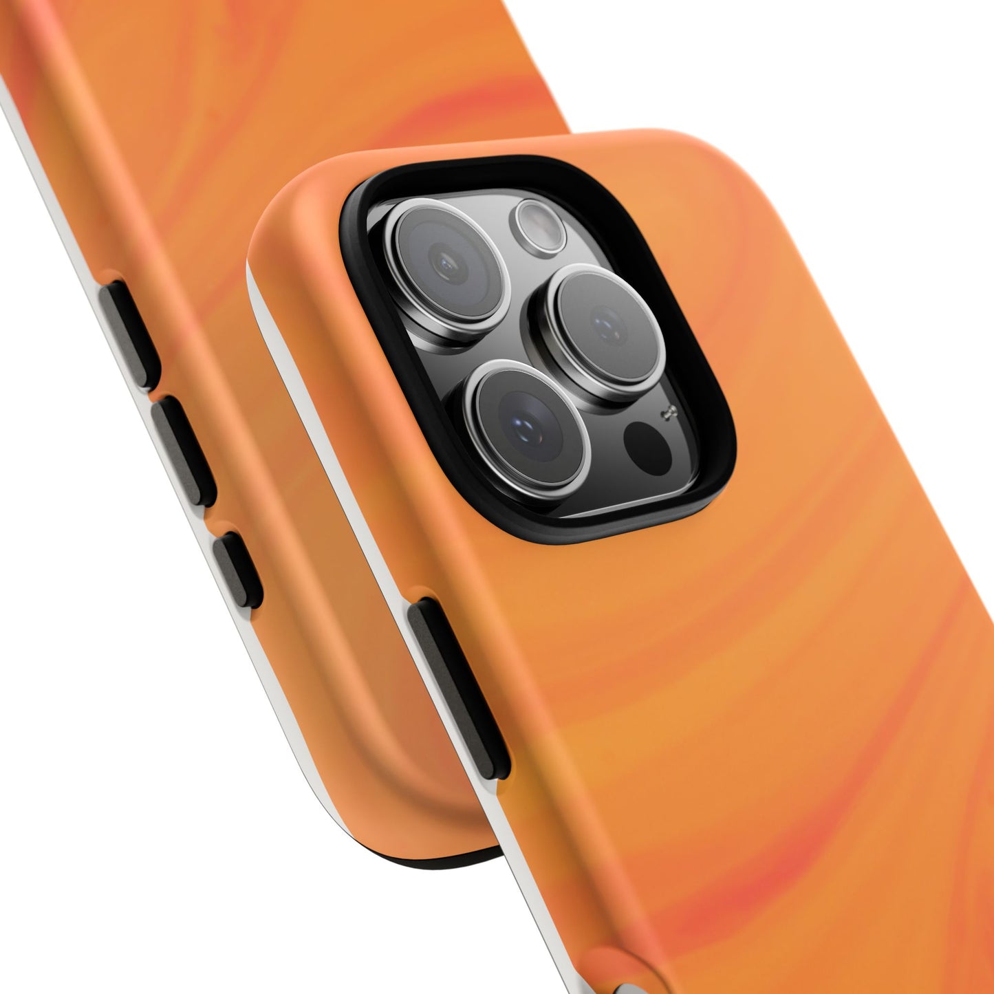 Tough Cases, Beautiful Orange Marble Design