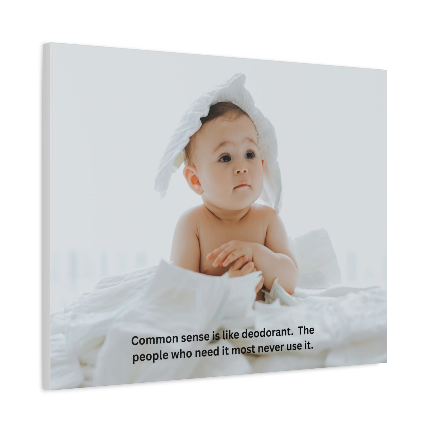 Humorous Canvas Wall Art, Funny Baby Quote Home Decor, Nursery Wall Decor, Gift for New Parents, Baby Shower Gift