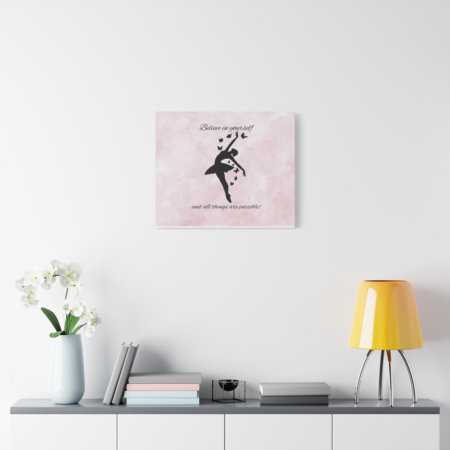 Ballet Inspiration Canvas Print, Motivational Dance Wall Art, Home Decor, Gift for Dancers, Inspirational Art