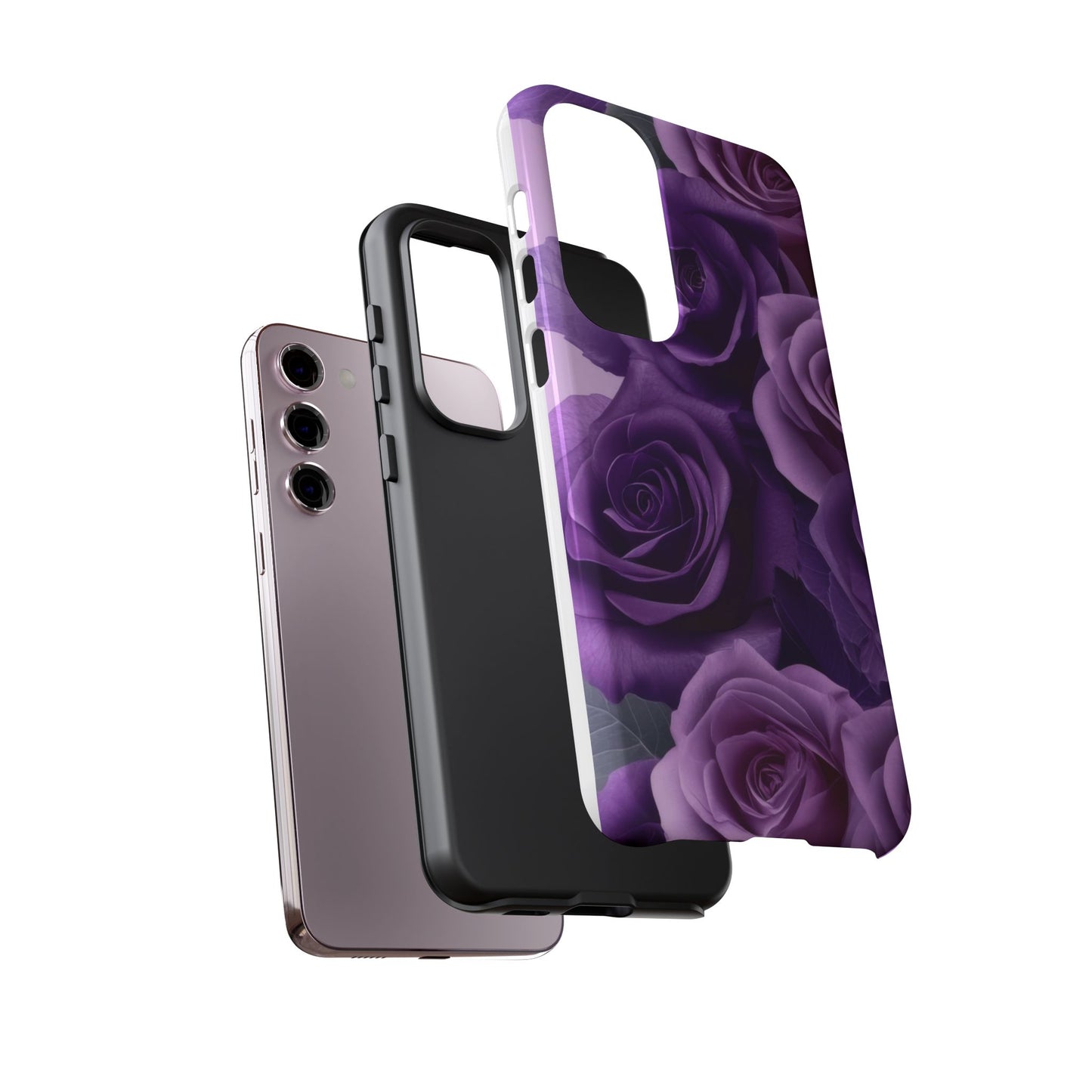 Tough Cases, Beautiful Purple Floral Design