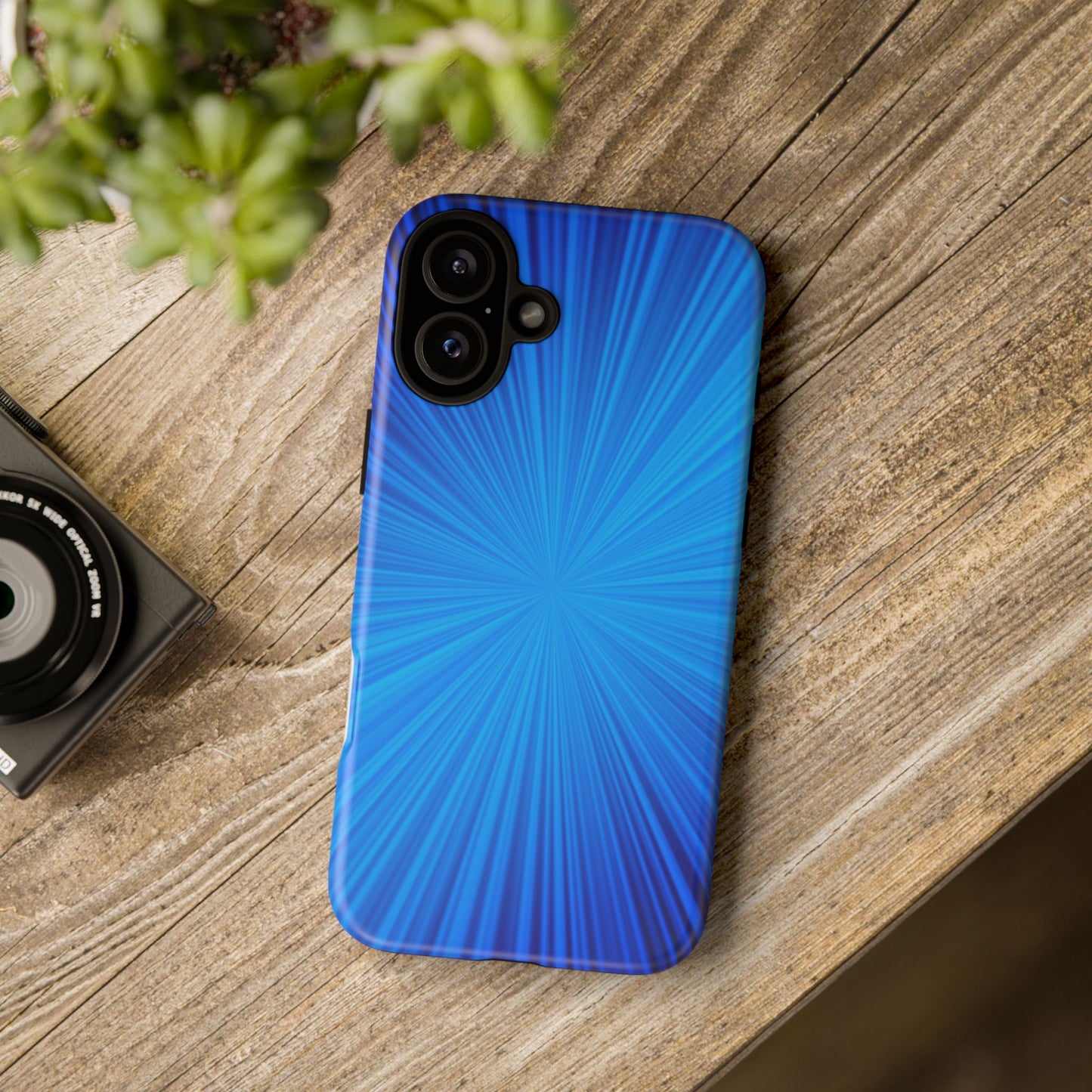 Tough Cases, Beautiful Blue Starburst Design