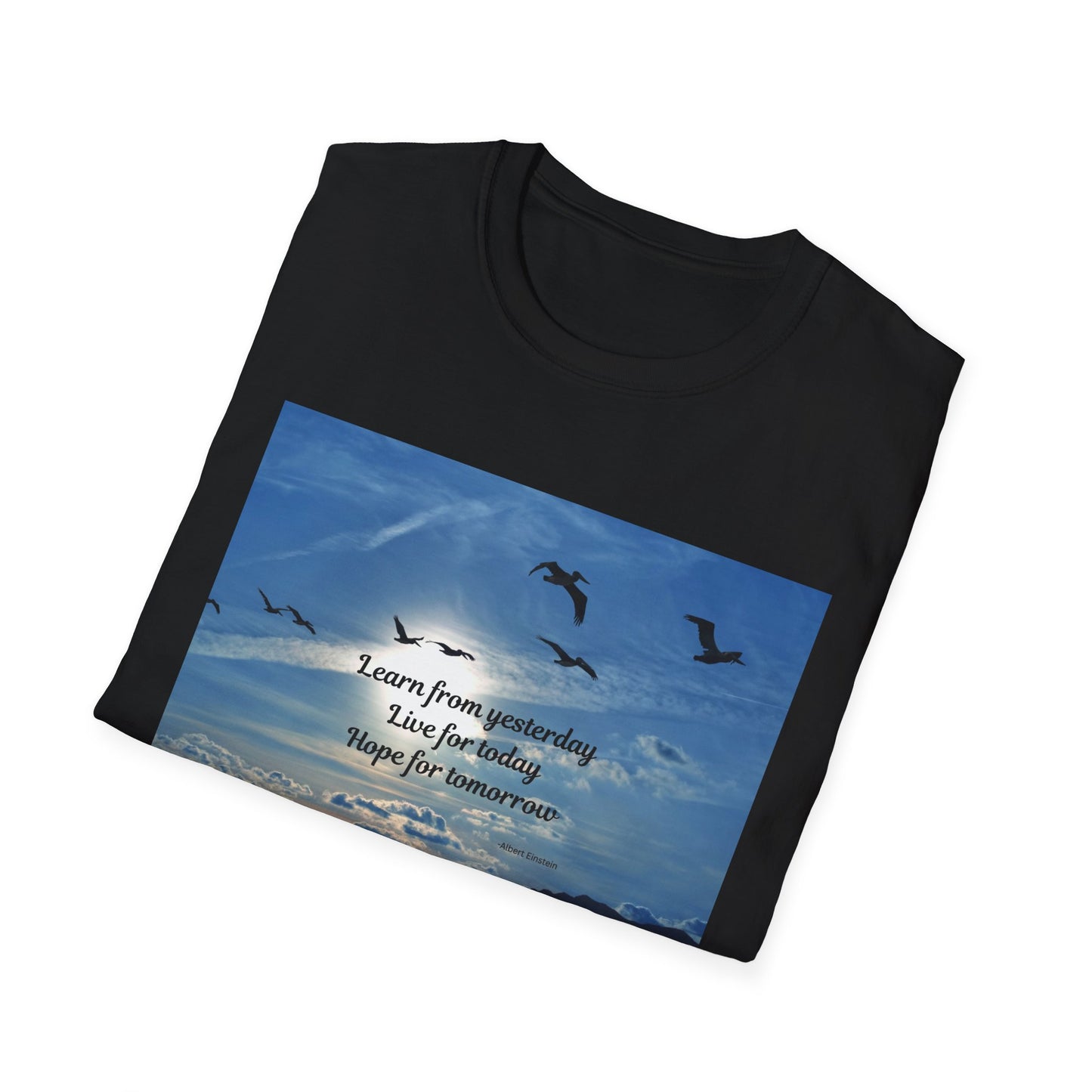 Inspirational Sky T-Shirt, Casual Tee, Motivational Quote Shirt, Softstyle Graphic Tee, Perfect Gift for Nature Lovers