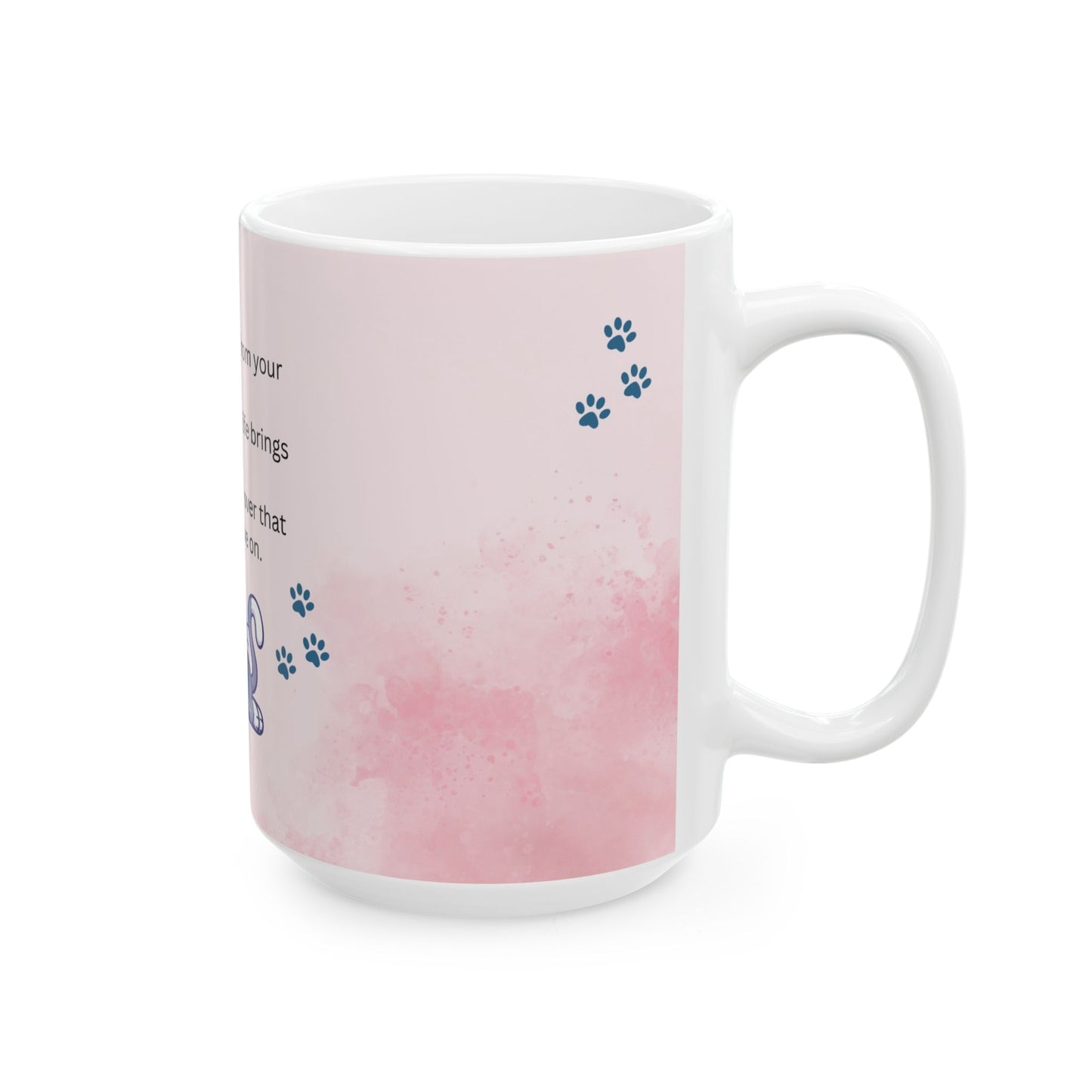Inspirational Ceramic Mug | Cute Cat Design for Cat Lovers | Perfect Gift for Friends, Motivation, Self-Care, Birthday, Holiday