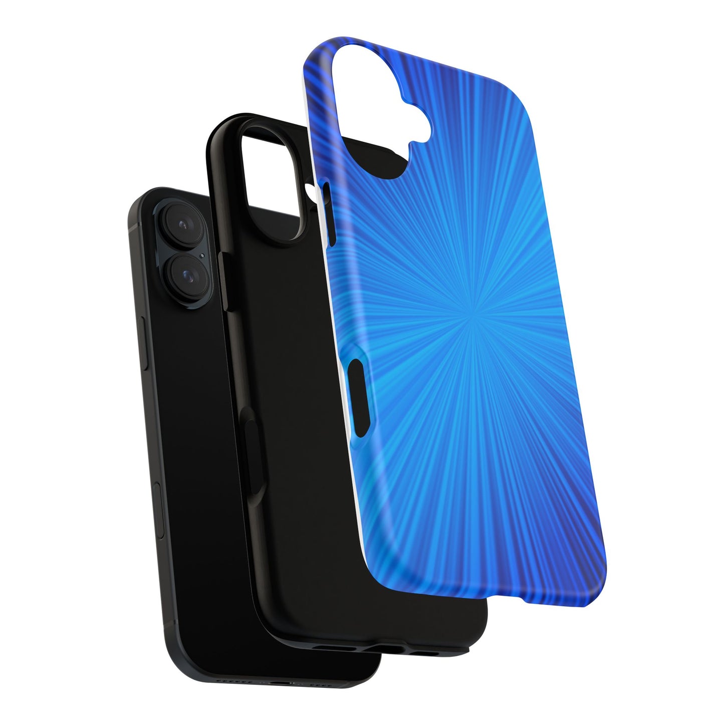 Tough Cases, Beautiful Blue Starburst Design