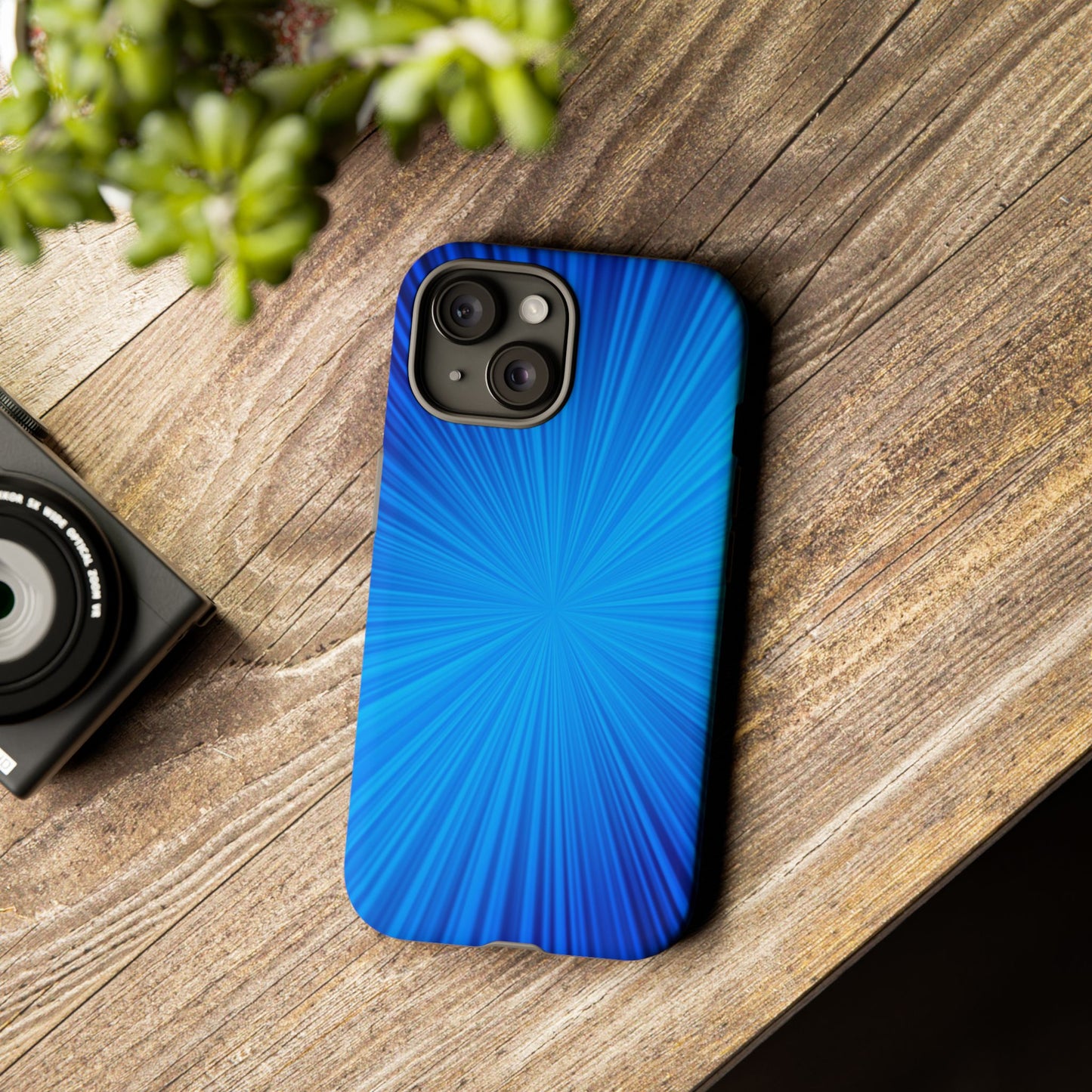 Tough Cases, Beautiful Blue Starburst Design