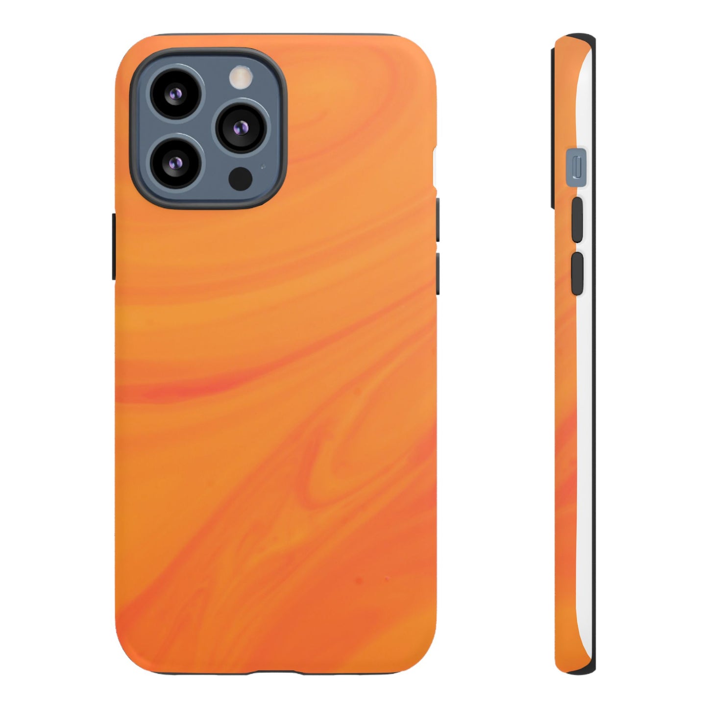 Tough Cases, Beautiful Orange Marble Design
