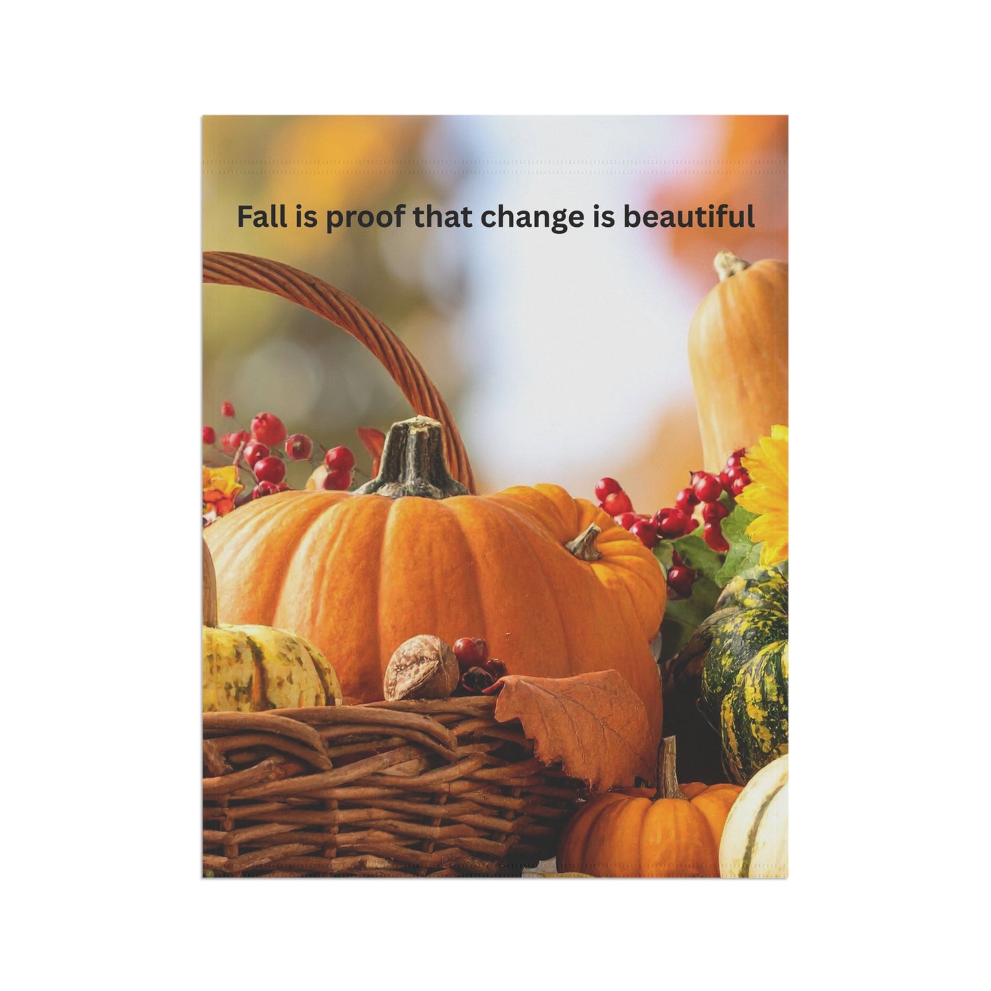 Autumn Garden Banner - Fall Decor, Seasonal Welcome Sign, Outdoor Home Decoration, Thanksgiving Yard Art, Customized Garden Flag