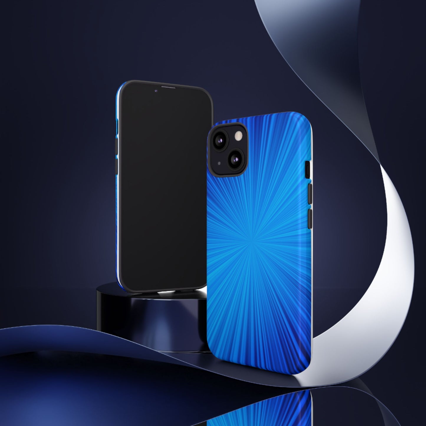 Tough Cases, Beautiful Blue Starburst Design