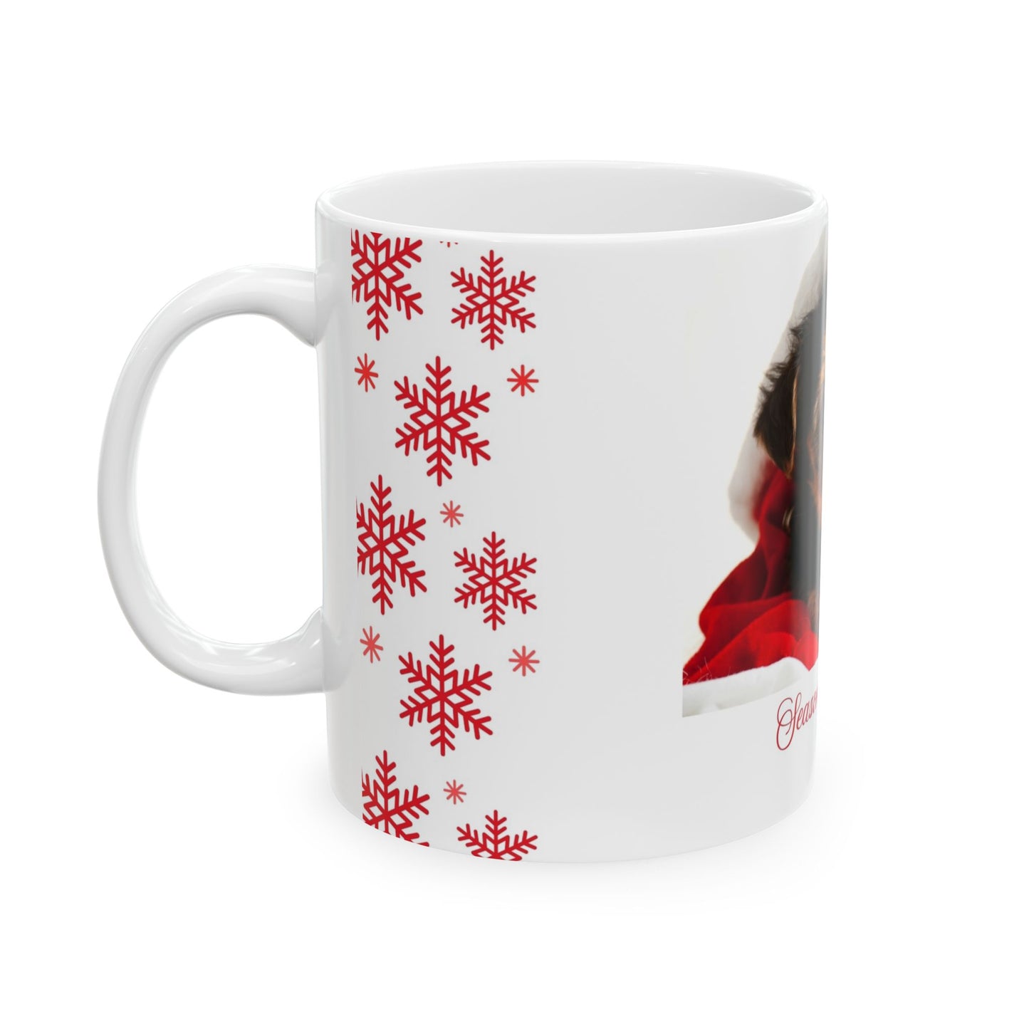 Festive Ceramic Mug with Holiday Designs - Perfect for Christmas Gift, Seasonal Decor, Coffee Lover, Tea Time, Winter Celebrations
