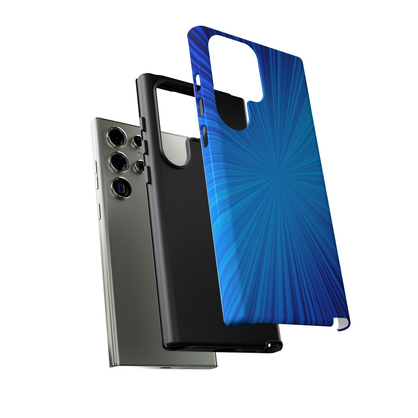 Tough Cases, Beautiful Blue Starburst Design