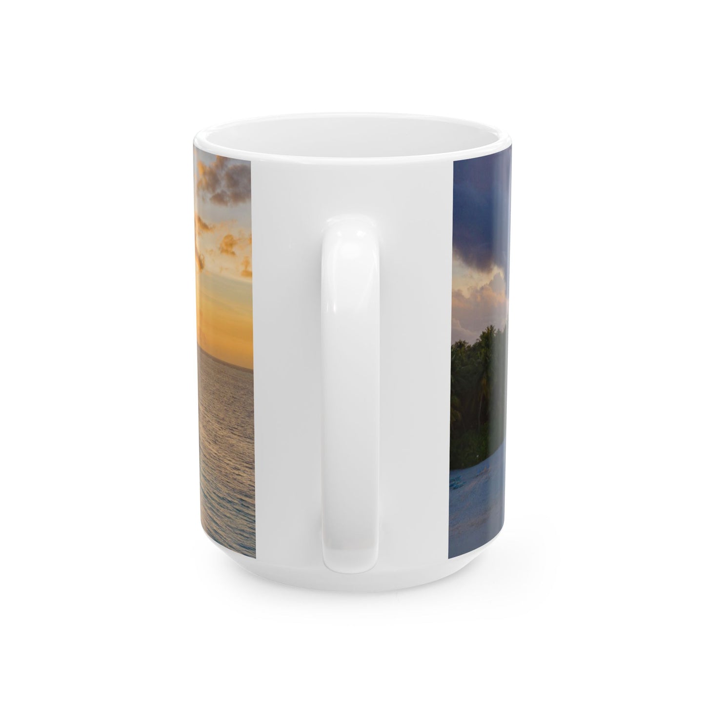 Inspirational Ceramic Mug, Motivational Coffee Cup, Peace Not Chaos Mug, Gift for Friends, Nature Lover's Drinkware