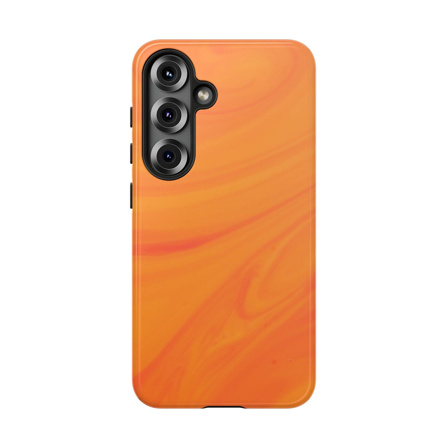 Tough Cases, Beautiful Orange Marble Design