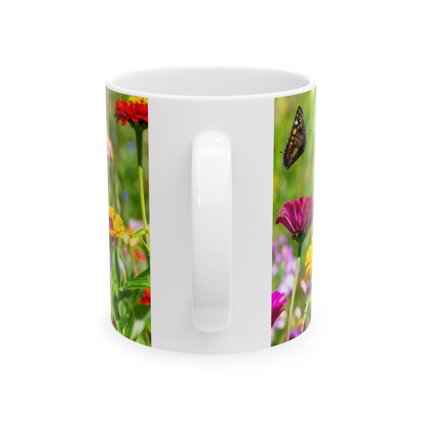 Inspirational Butterfly Mug, Gift for Nature Lovers, Motivational Coffee Cup, Floral Drinkware for Gardeners, Nature-Themed Kitchen Decor