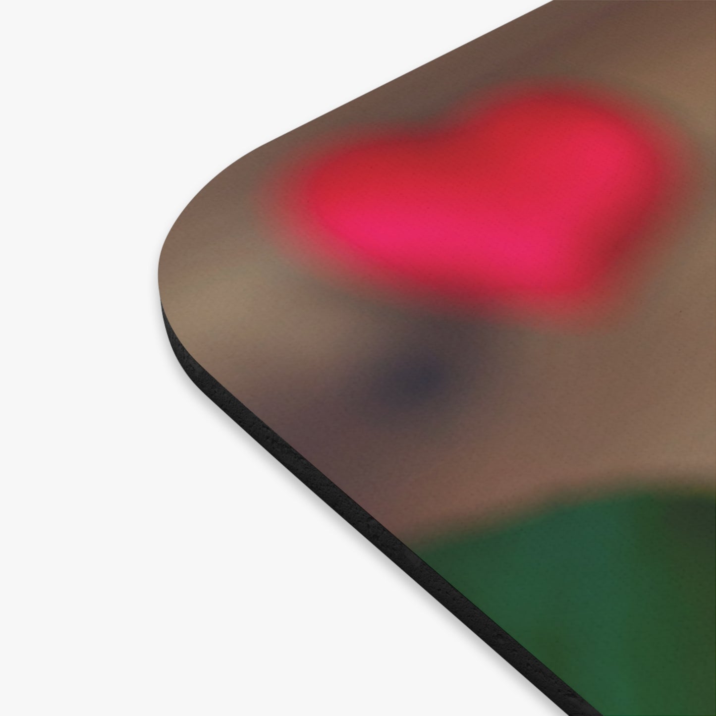 Inspirational Candle & Rose Mouse Pad — "Don't let the ugly in others destroy the beauty in you"