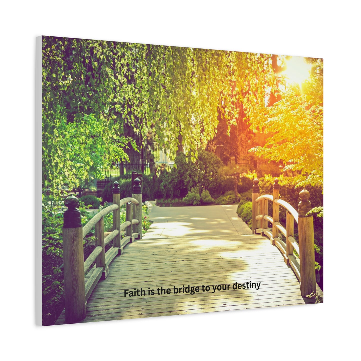 Inspirational Canvas Wall Art, Faith Is the Bridge to Your Destiny, Home Decor, Motivational Art, Living Room Decoration, Gift Idea