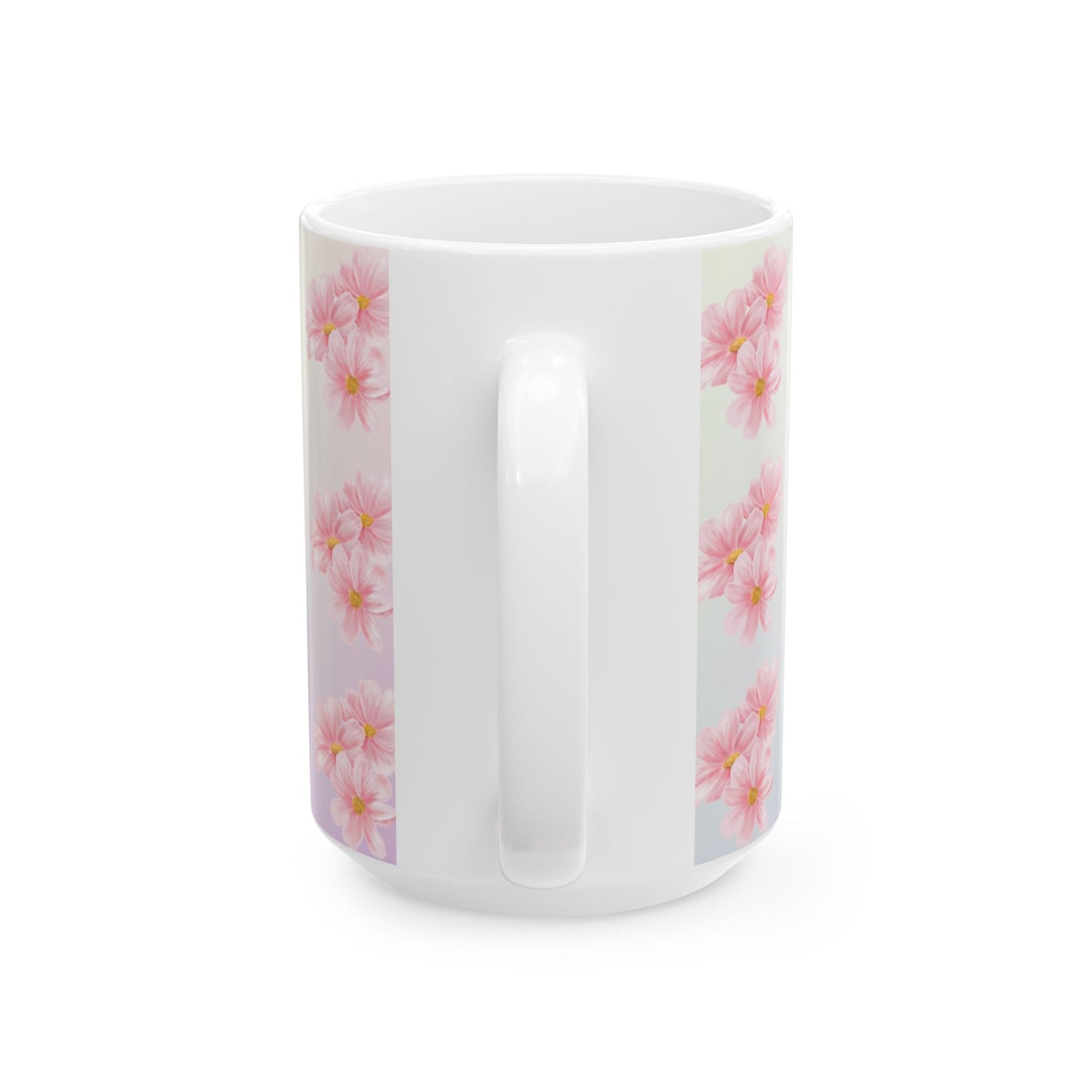 Motivational Floral Ceramic Mug - Perfect Gift for Self-Care, Encouragement, Coffee Lovers, Inspirational Quotes, Spring Decor