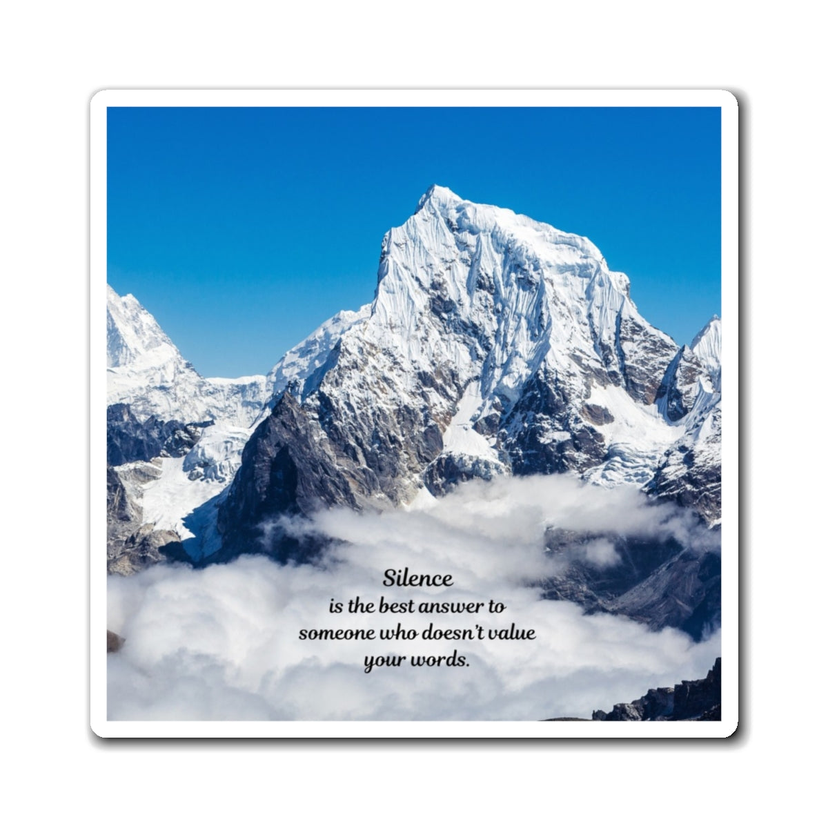 Inspirational Mountain Quote Magnet, Nature Lover Gift, Home Decor, Motivational Fridge Magnet, Unique Gift Idea